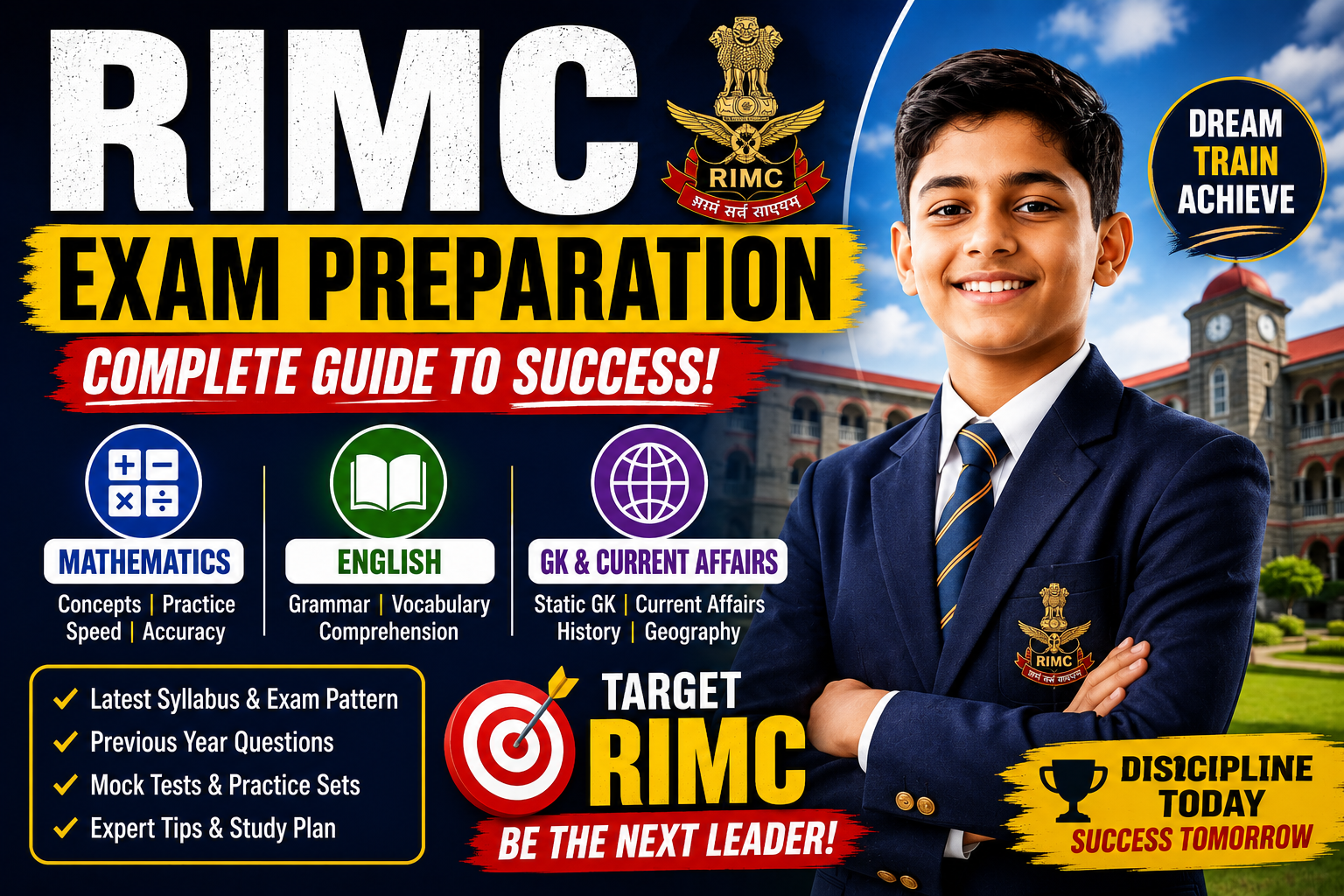 RIMC Exam Preparation 2026–27: Syllabus, Strategy & Study Plan