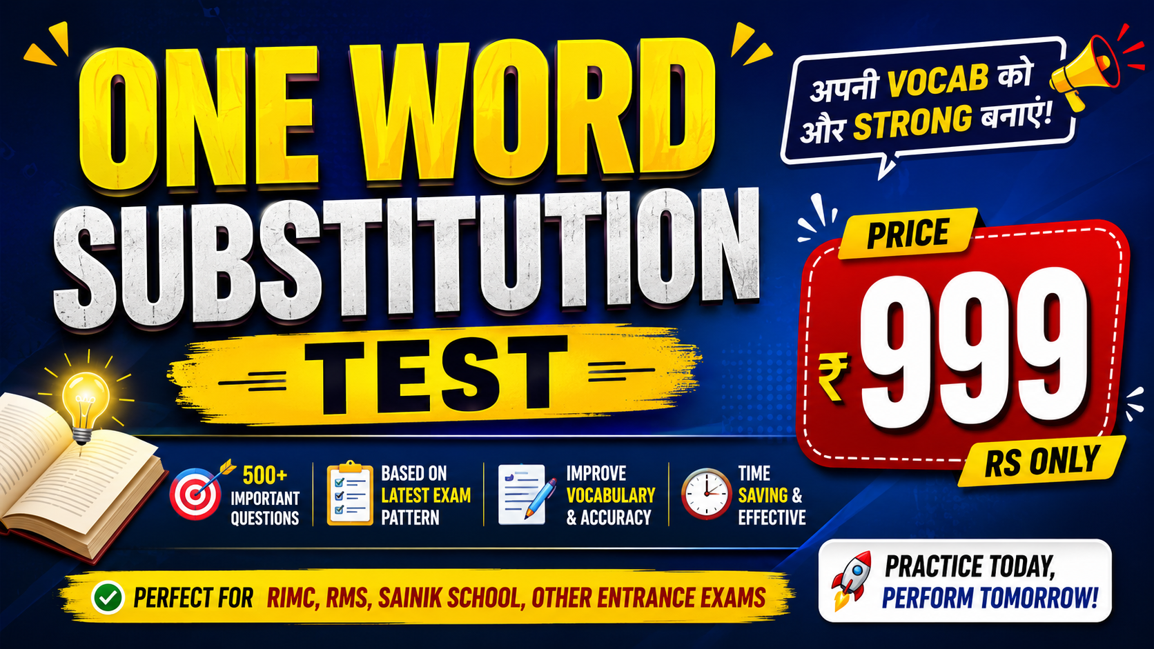 ONE WORD SUBSTITUTION – COURSE DETAILS