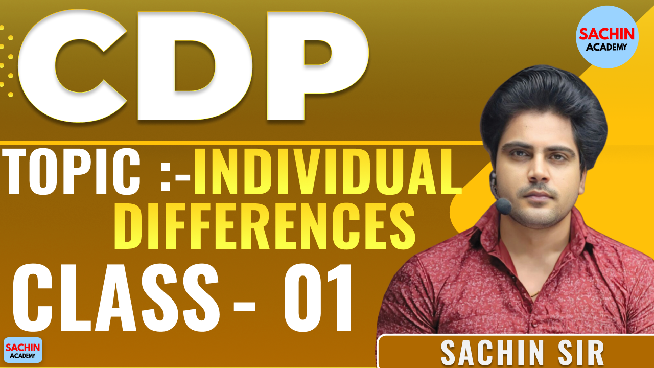 CDP Class - 01 By SACHIN SIR