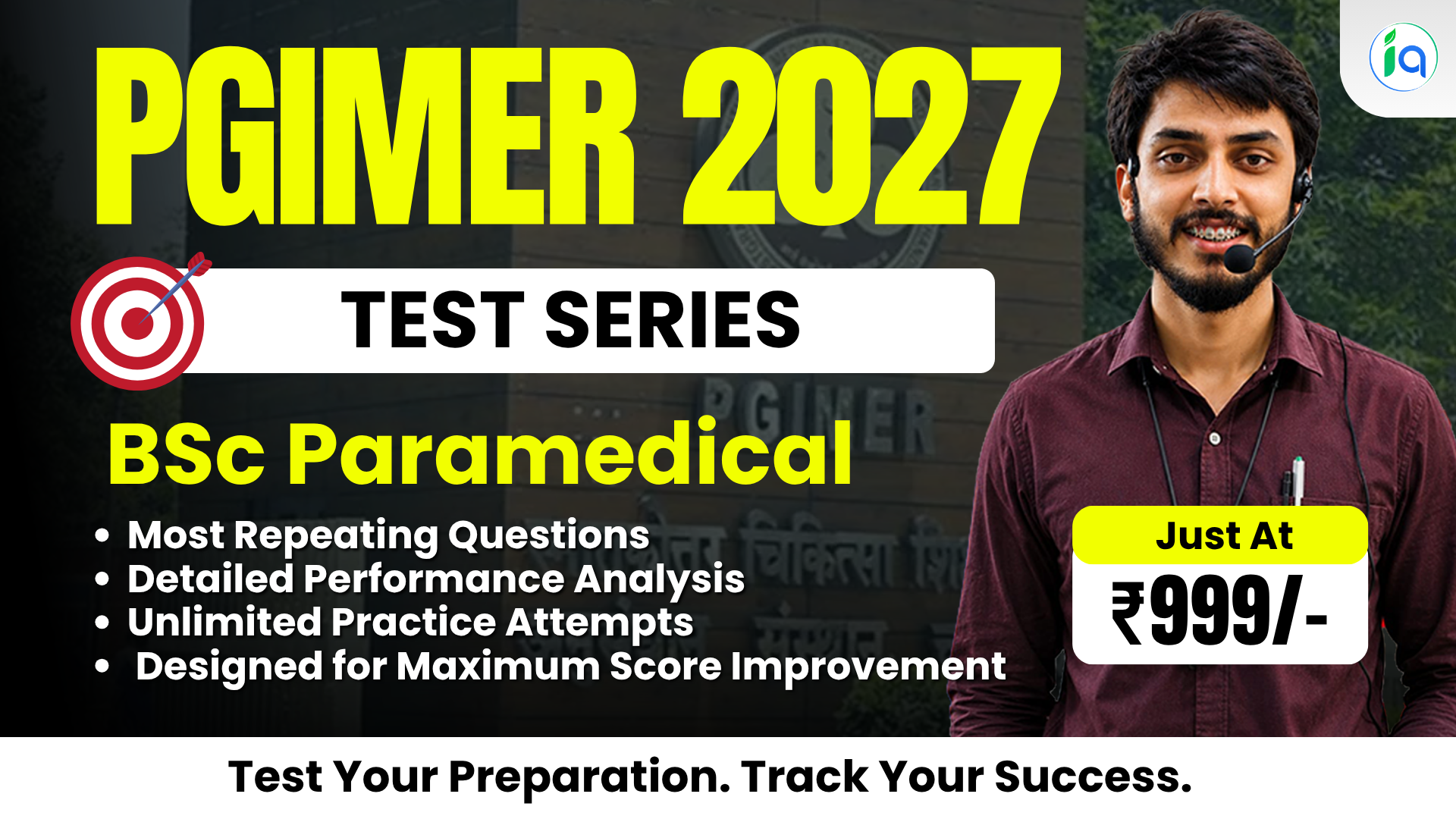 PGIMER BSc Paramedical 2027  - Test Series