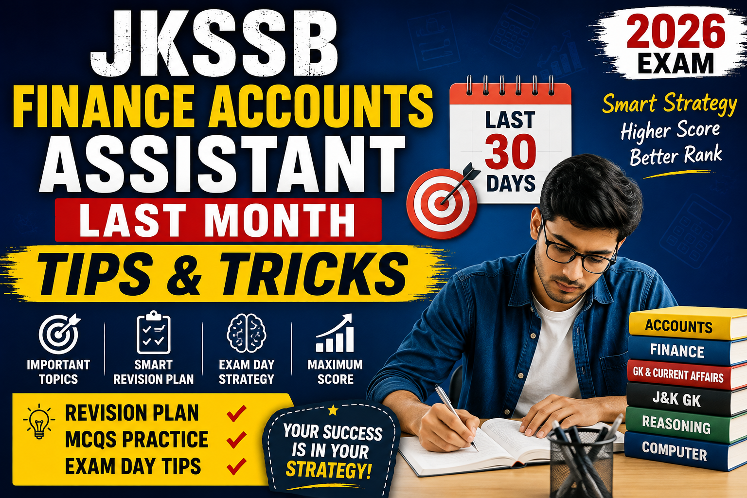 JKSSB Finance Accounts Assistant Last Month Preparation Tips & Tricks 2026: Smart Strategy to Score Higher