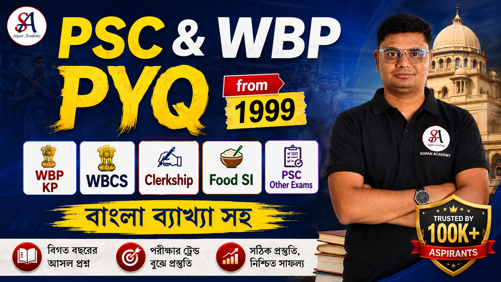 PSC & WBP ENG PYQ From 1999 (Chapter - Wise ) Mock Test