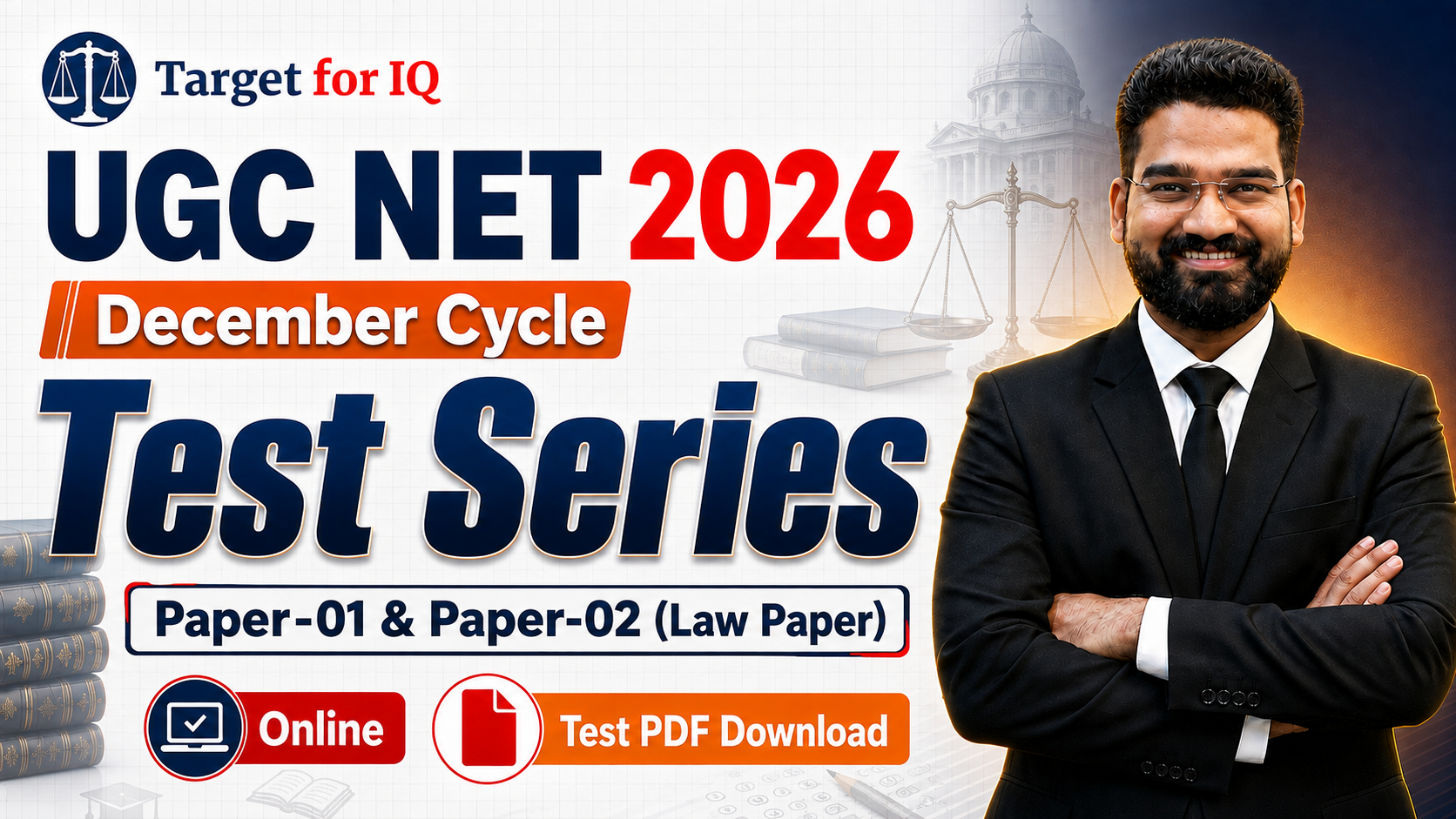 UGC NET Dec. 2026 | Paper 01 & Paper 02 (Law) Test Series