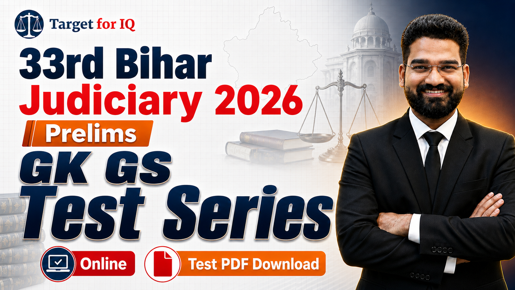 33rd Bihar Judiciary 2026 | GK-GS Prelims Test Series