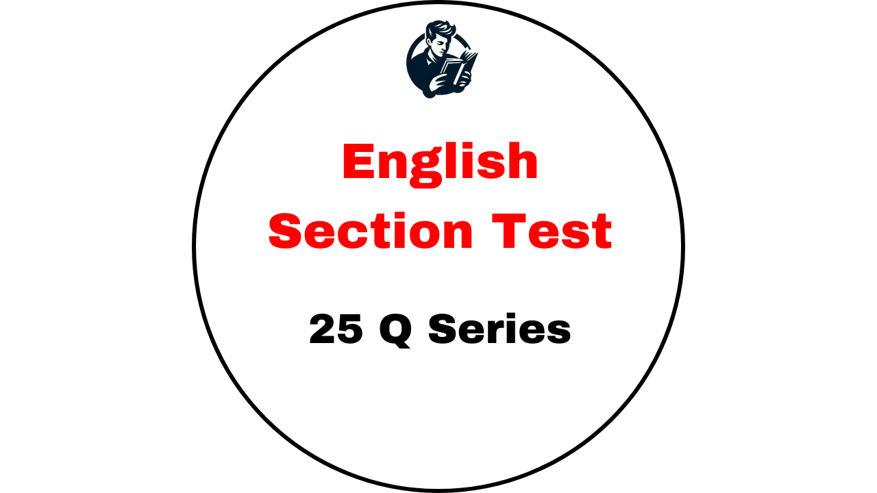 ENGLISH SECTION TEST