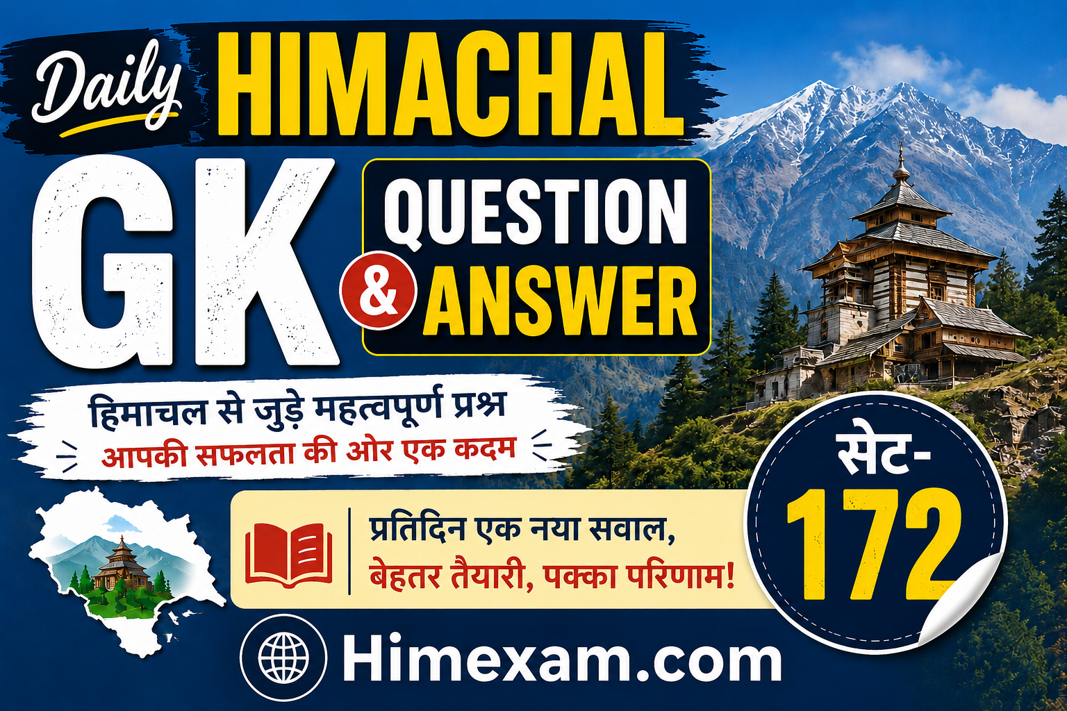 Daily Himachal GK MCQ Quiz-172