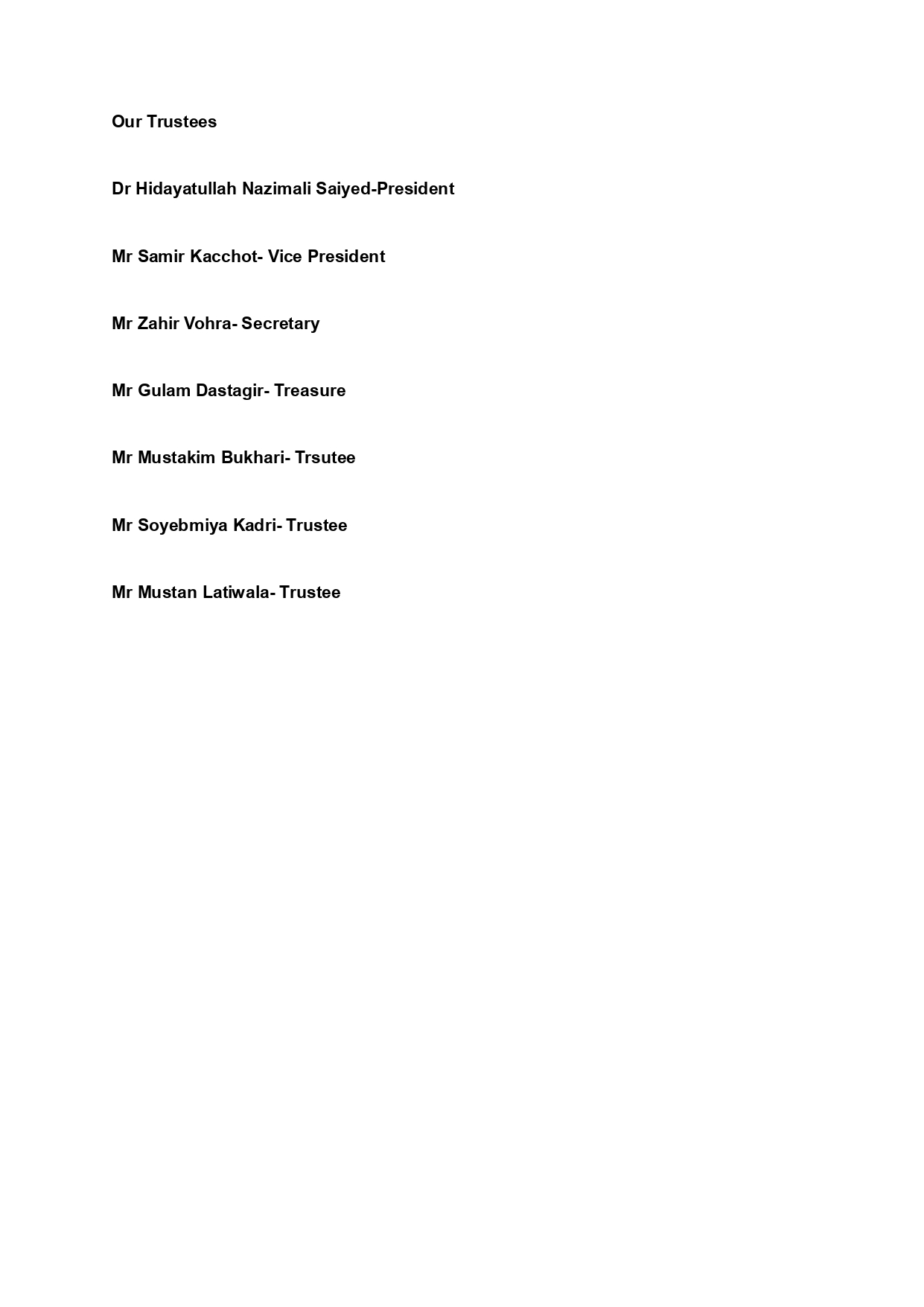 Trustees