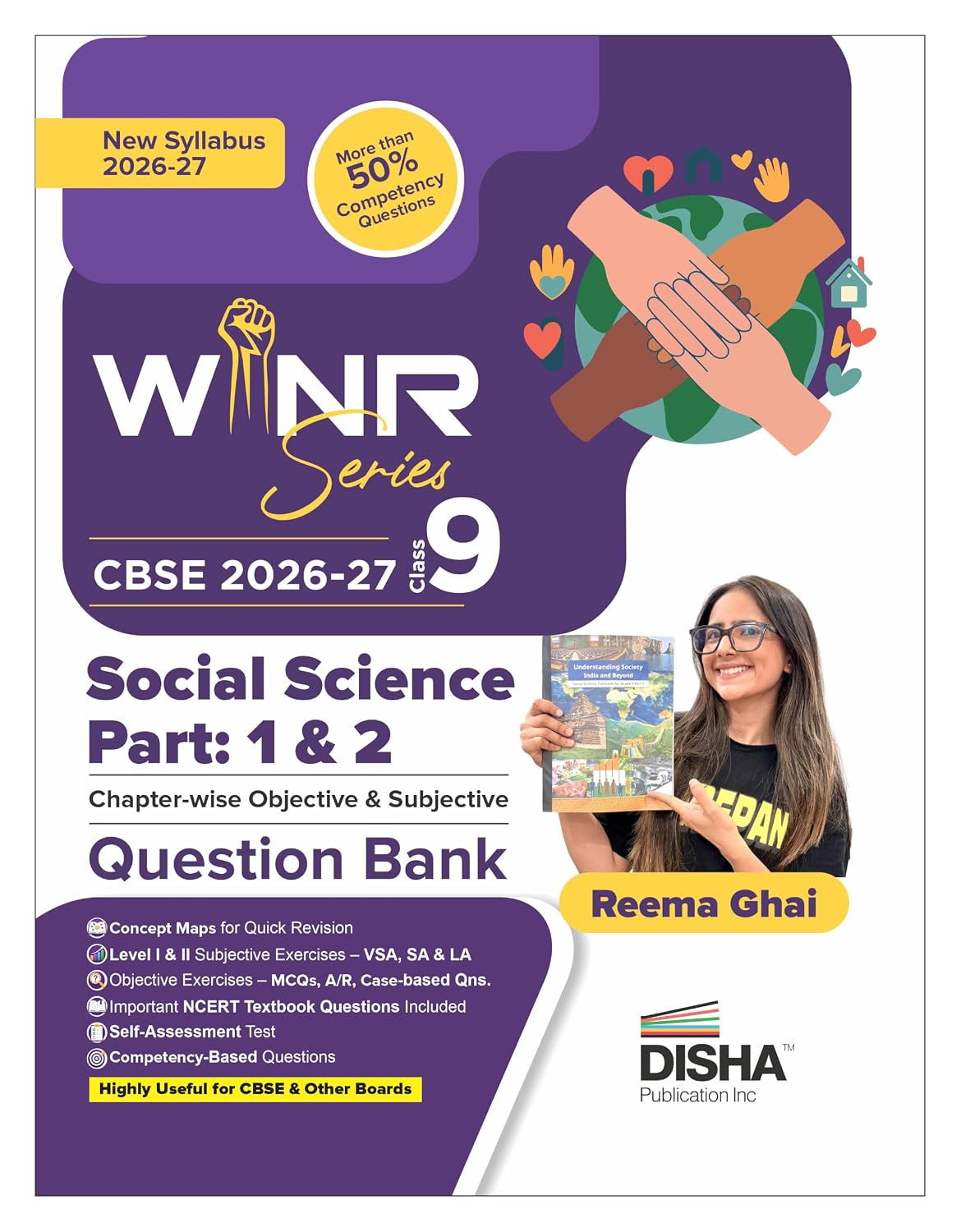 WINR Series CBSE 2026-27 Class 9 Social Science Part 1 & 2 Chapter-wise Objective & Subjective Question Bank