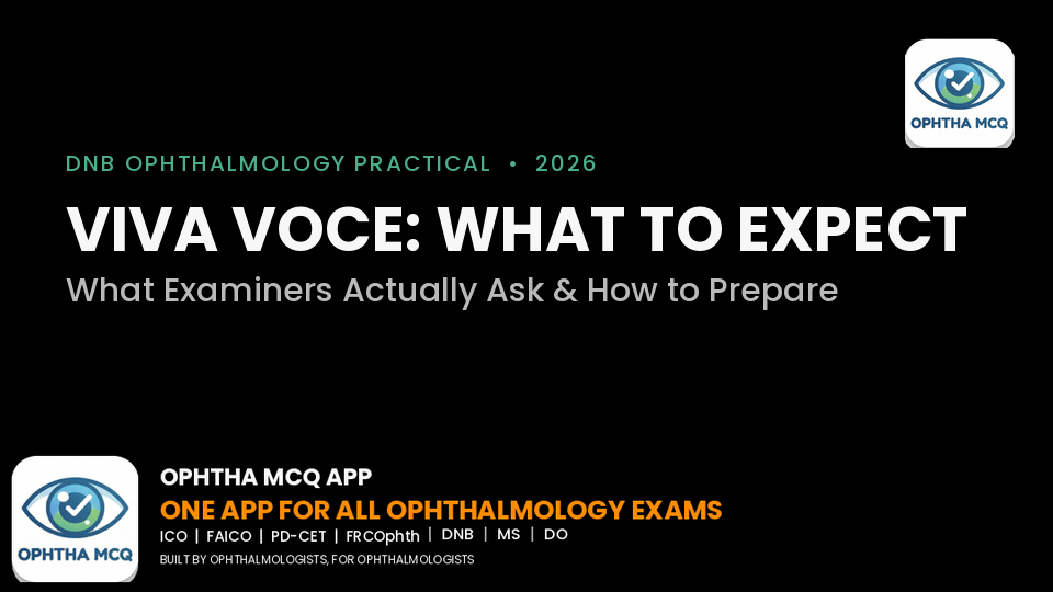 DNB Ophthalmology Viva Voce: What Examiners Ask
