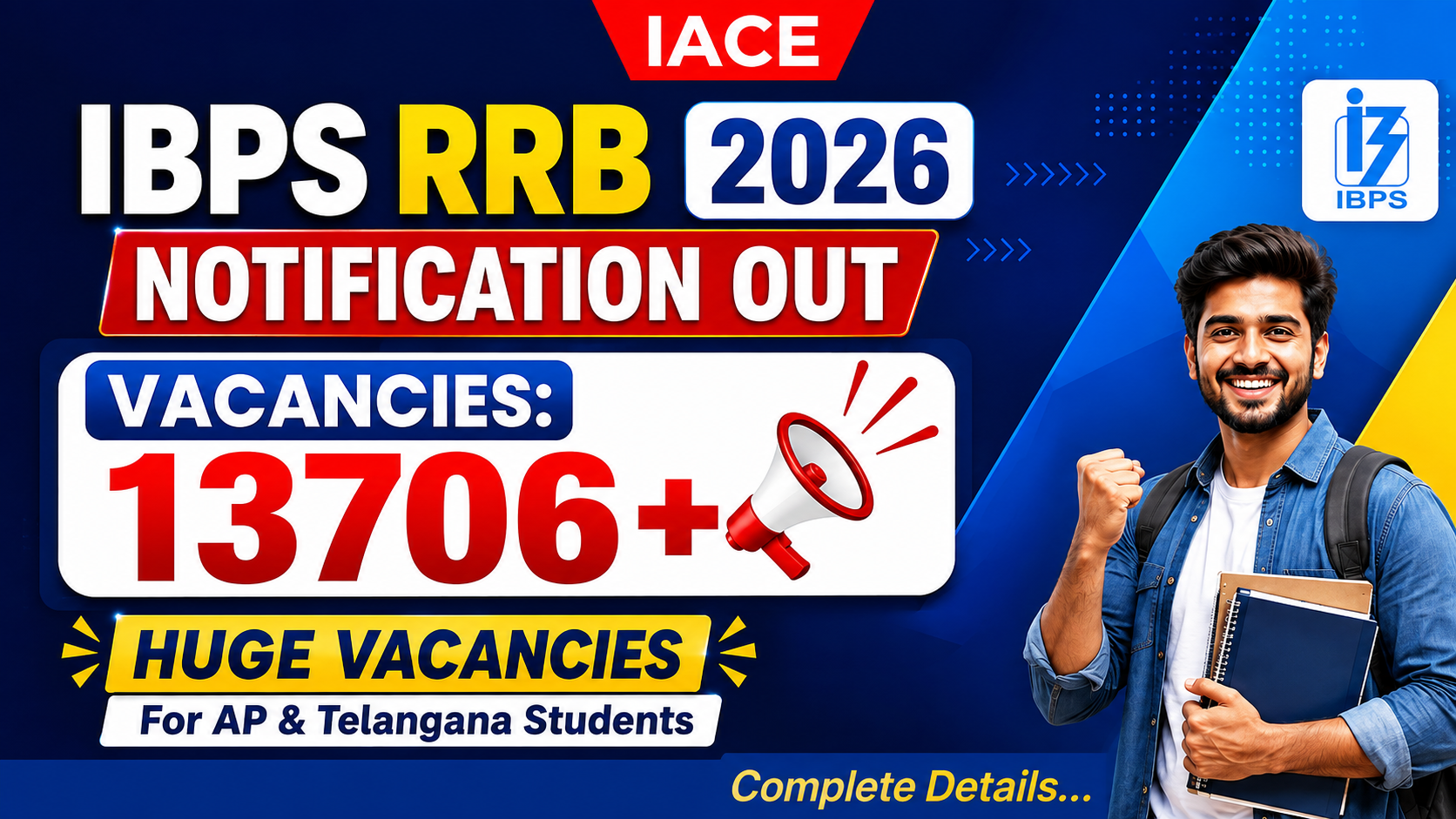 IBPS RRB 2026 NOTIFICATION OUT | 13706+ VACANCIES | HUGE VACANCIES FOR AP & TELANGANA Aspirants 