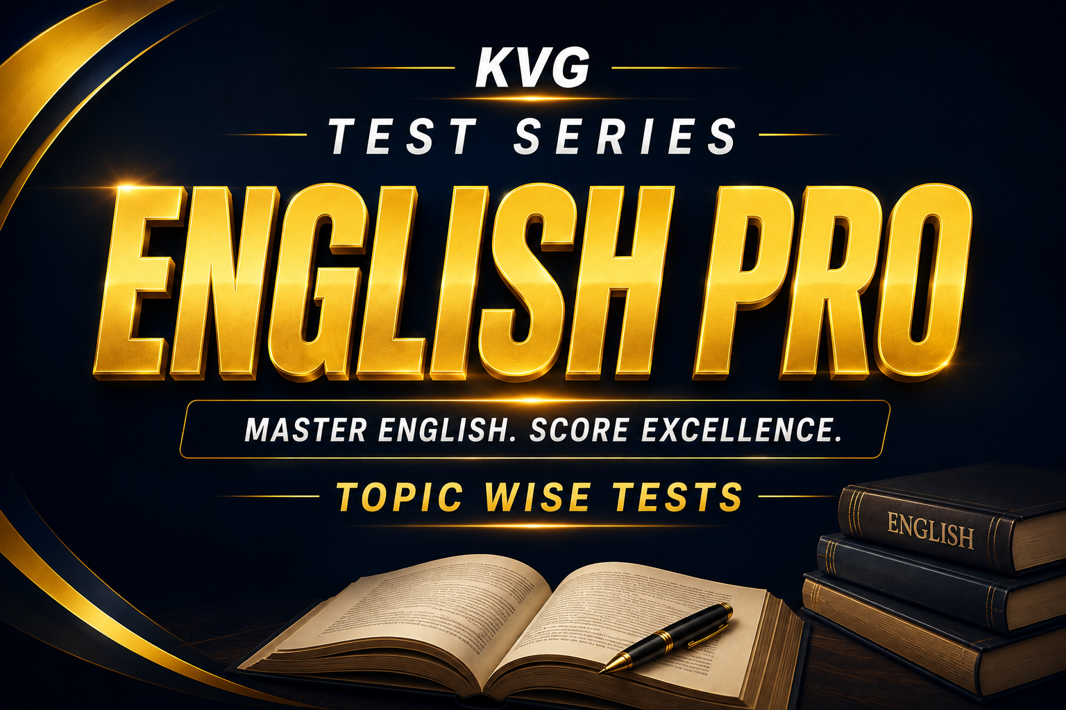 KVG ENGLISH - PRO Topic-Wise Test Series