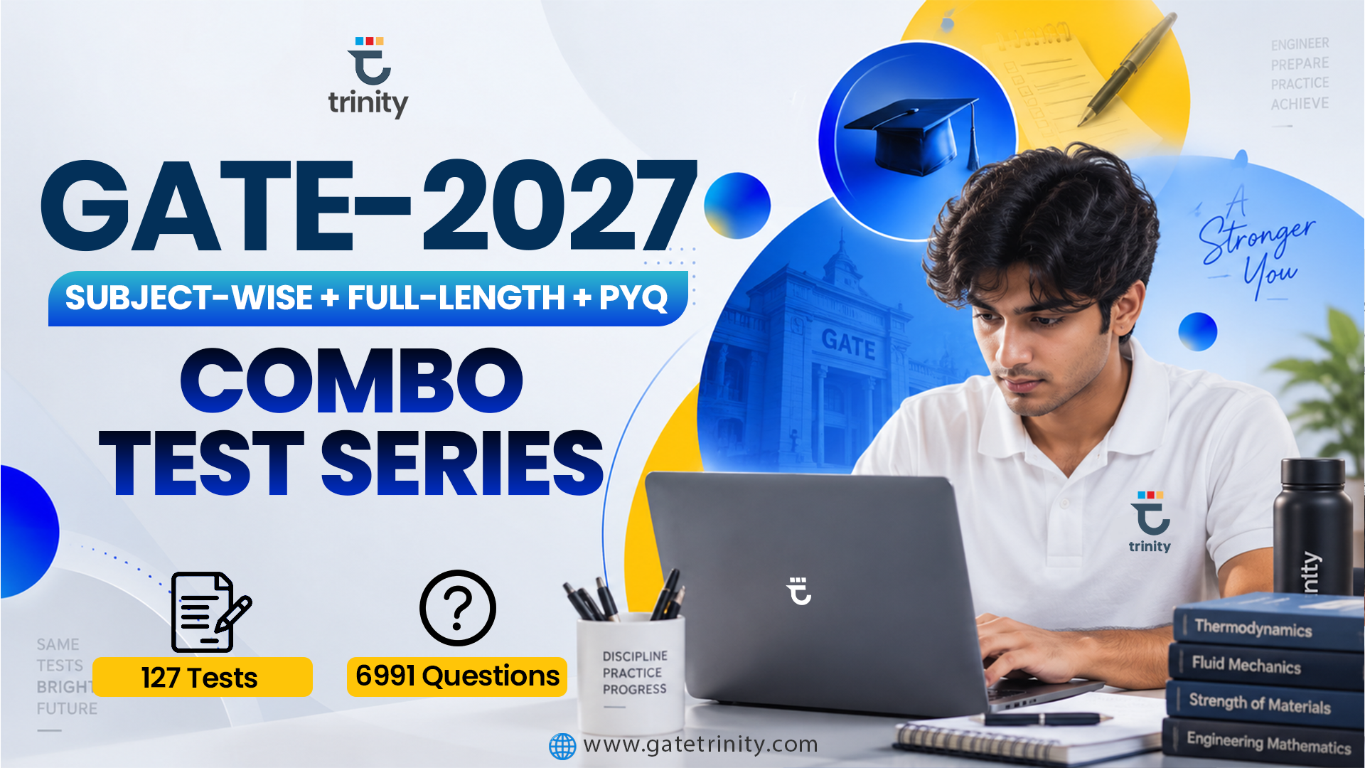 trinity GATE-2027 Combo Test Series-I (Subject-wise + Full Length + PYQ)