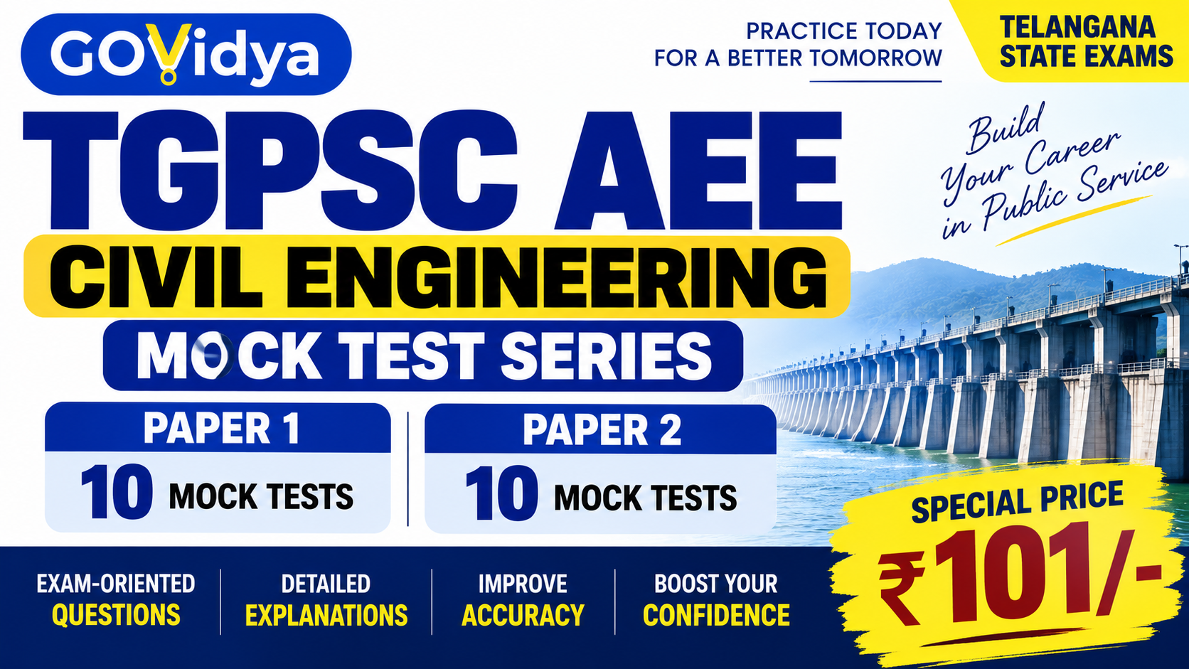 [Mock Tests] TGPSC AEE Civil Paper - I & II
