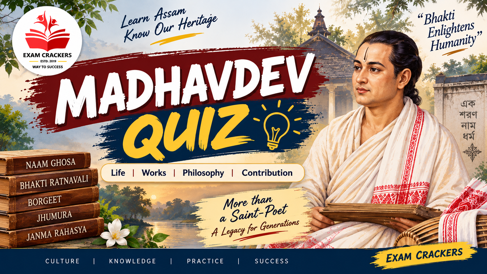 Madhavdeva related Quiz