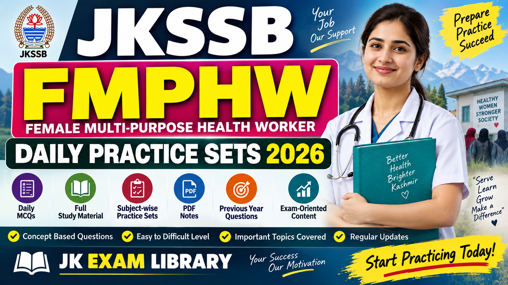JKSSB FMPHW Daily Practice Sets 2026 – Full Study Material & Exam Preparation