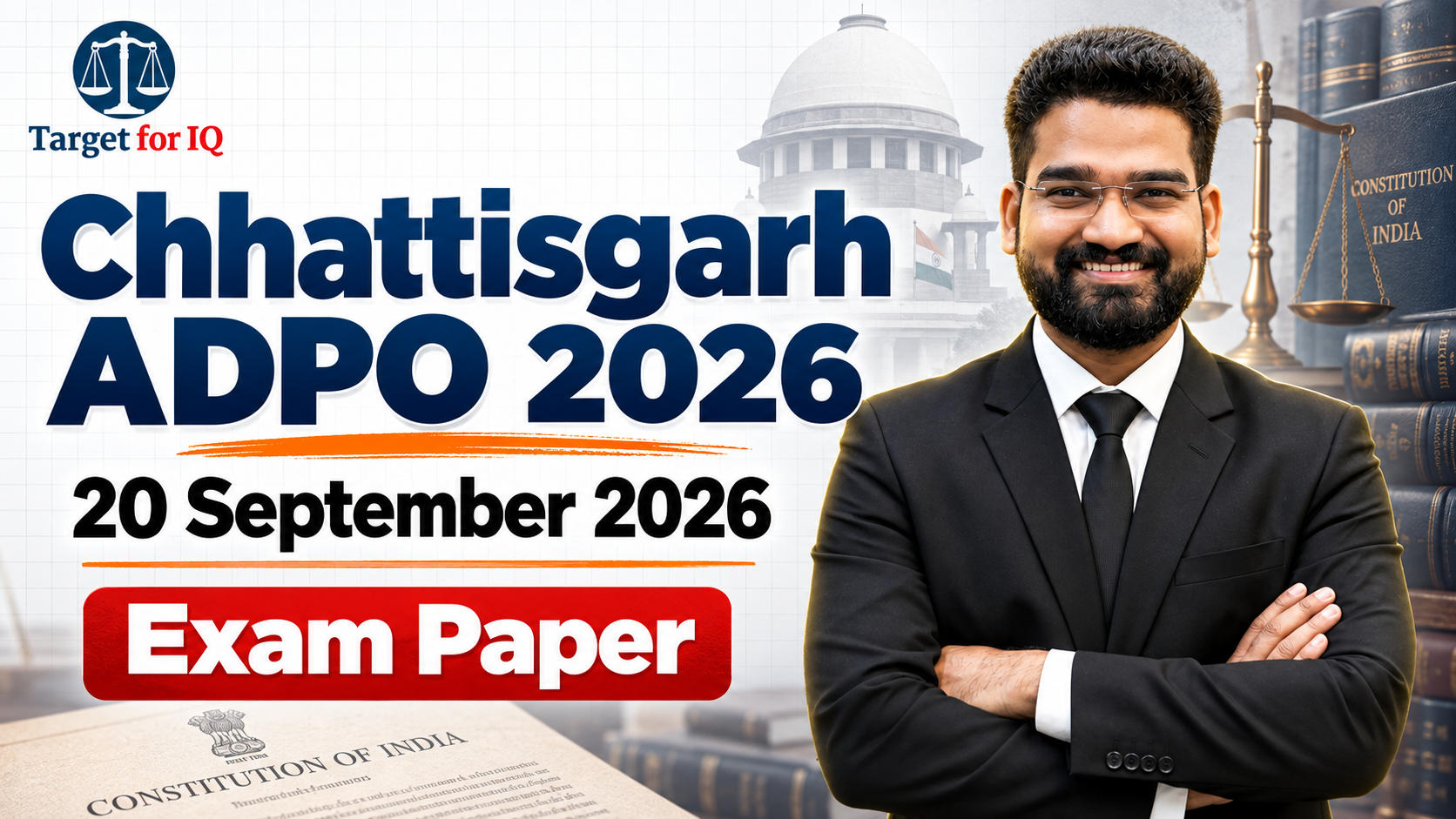 Chhattisgarh ADPO 2026 | 20 September 2026 Exam Paper