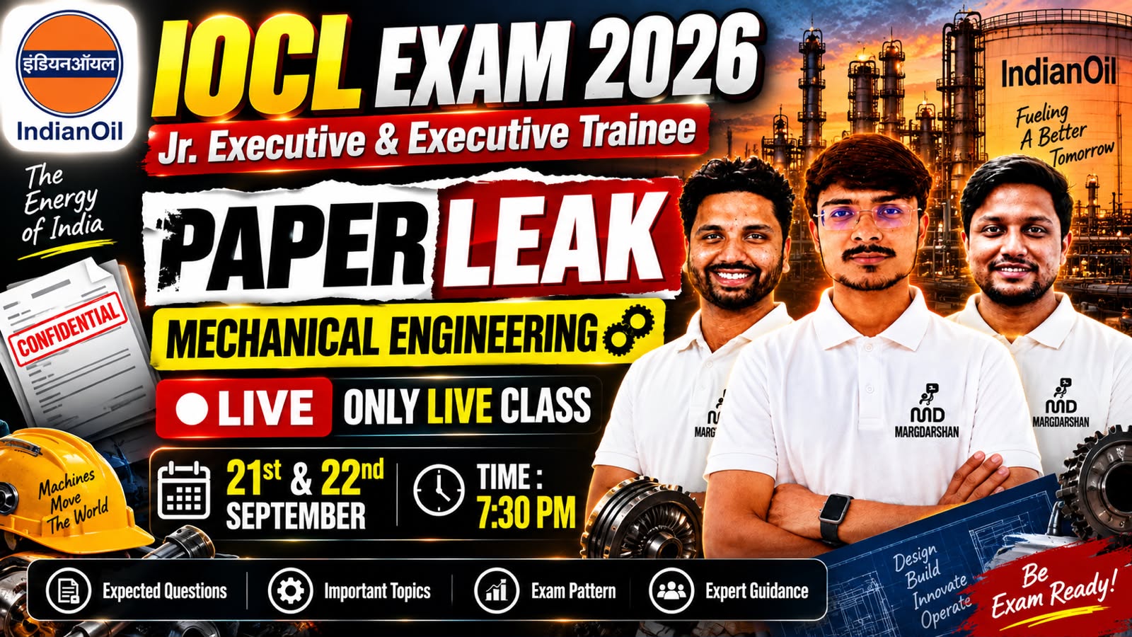 🚨IOCL Exam Paper Leak | Mechanical Engg One Shot Revision | Mahamarathon