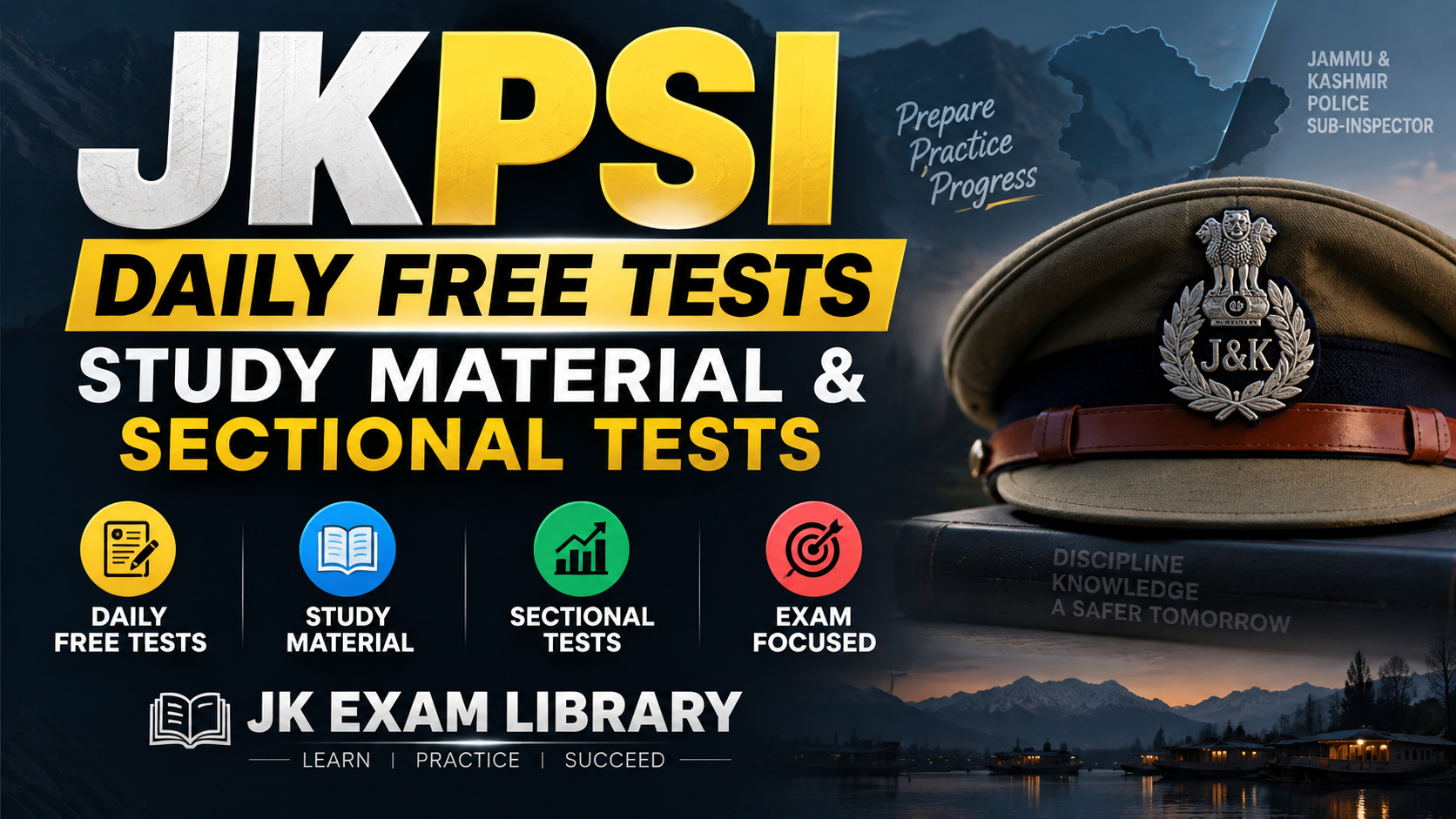 JKPSI Daily Free Tests, Study Material & Sectional Tests at JK Exam Library