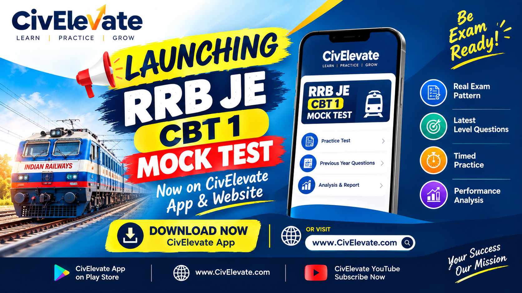 RRB JE CBT 1 Test Series