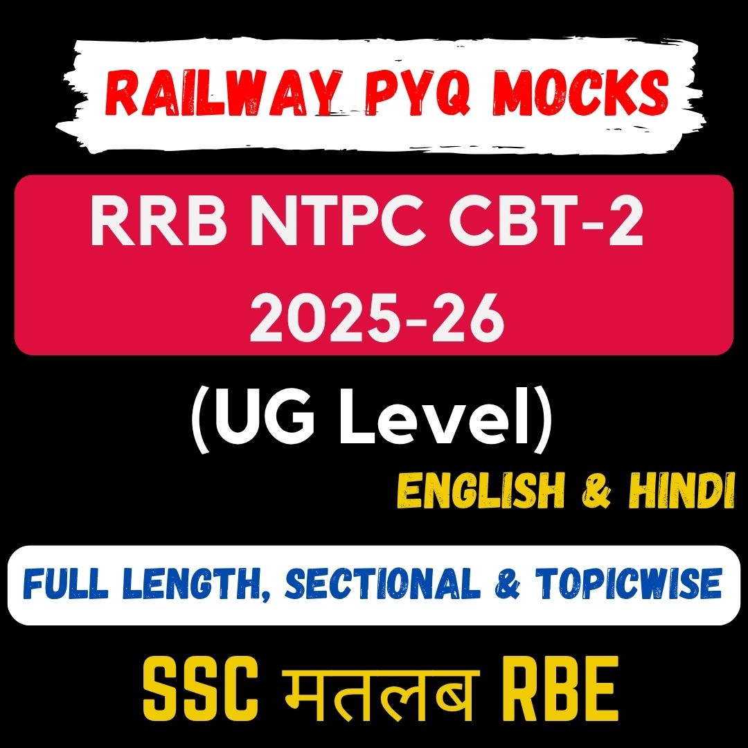 RRB NTPC (UG) 2025-26 CBT-2 Full Length and Sectional Mock Tests (Bilingual)