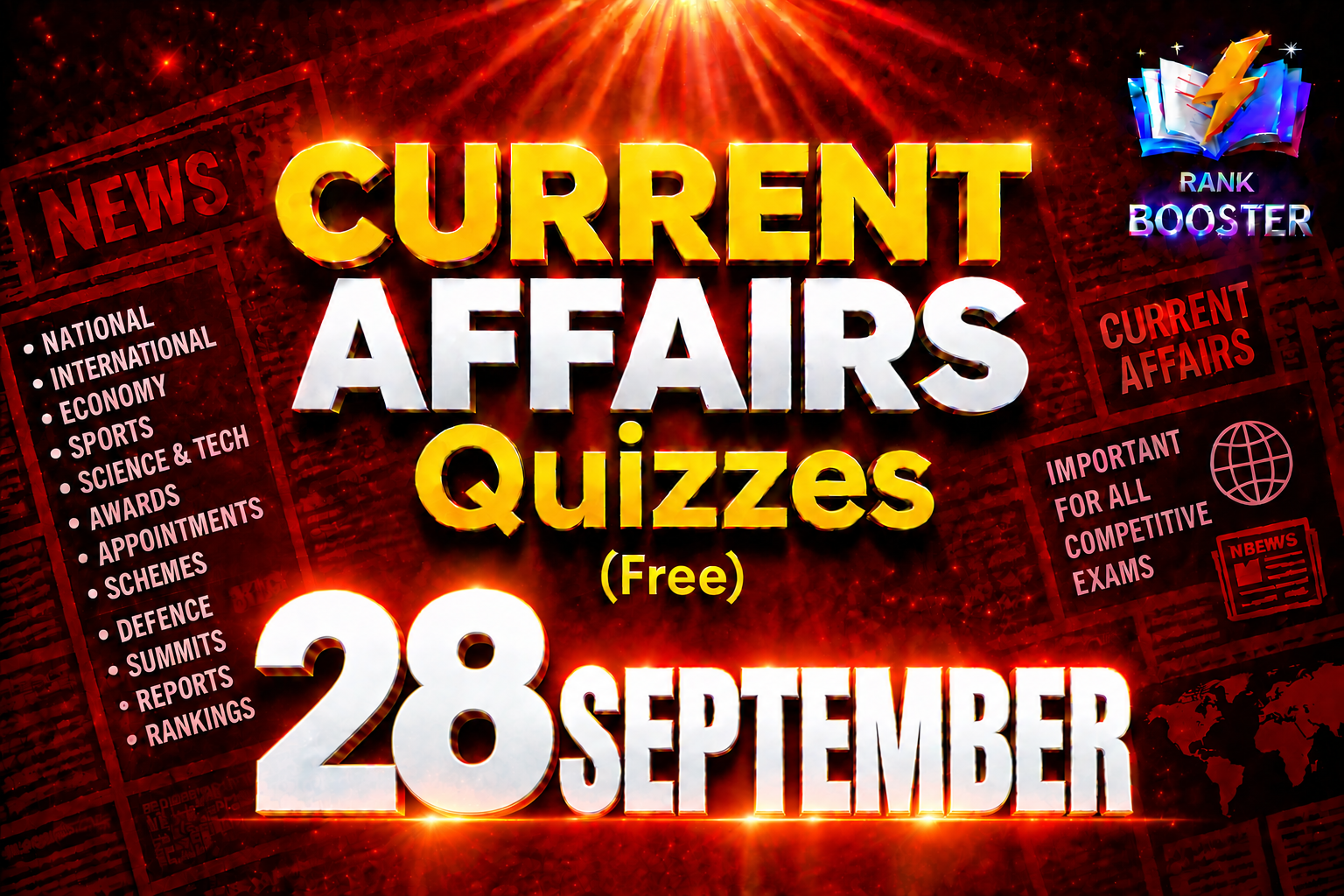 28 SEPTEMBER 2026 Current Affairs