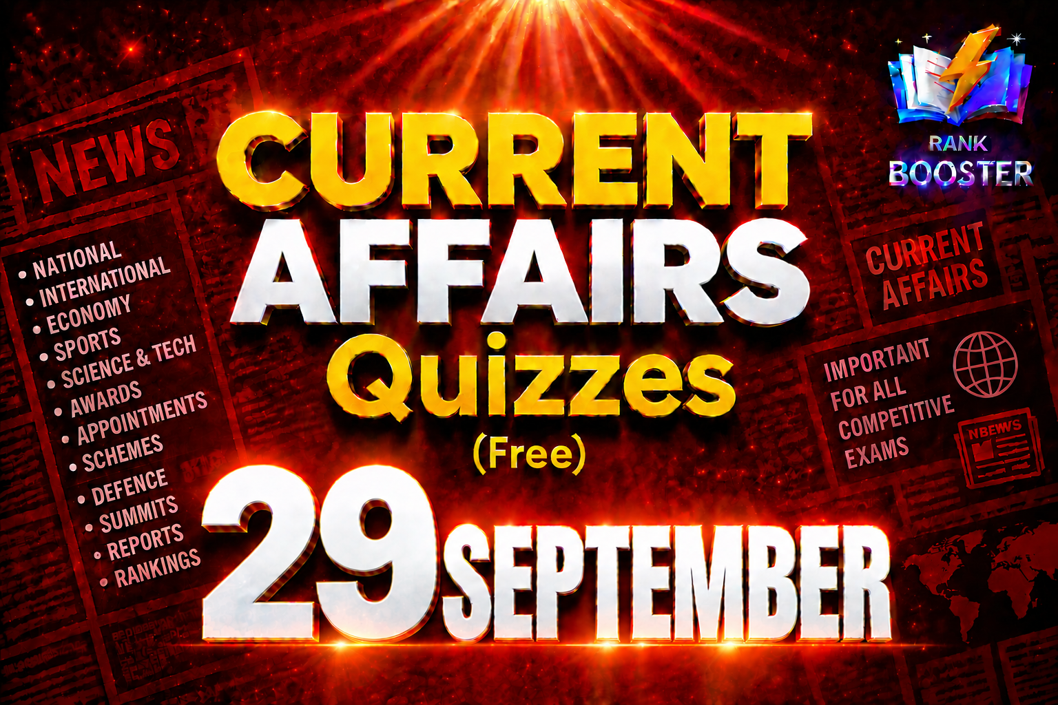29 SEPTEMBER 2026 Current Affairs