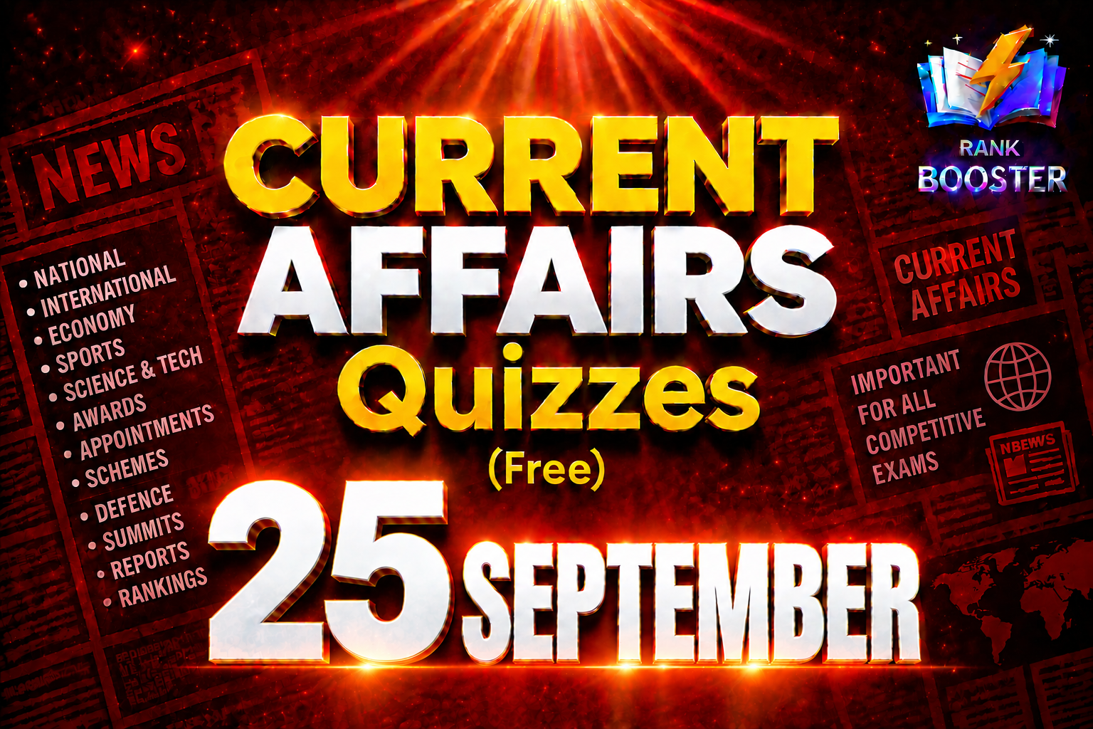 25 SEPTEMBER 2026 Current Affairs