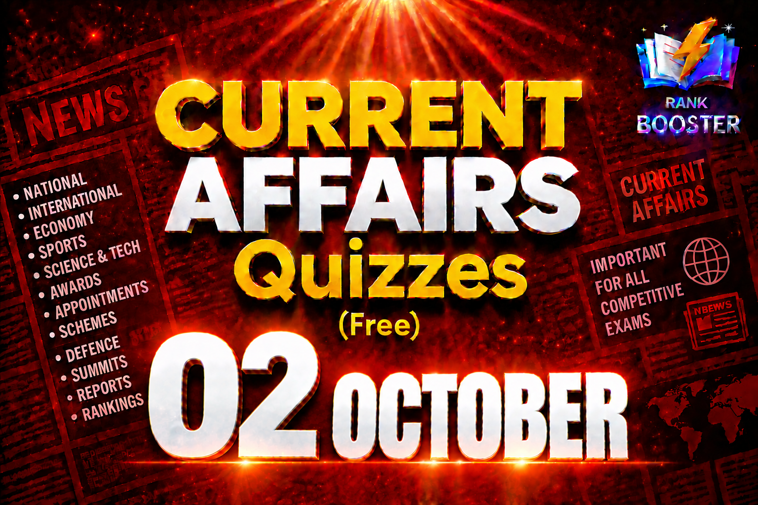 02 OCTOBER 2026 Current Affairs