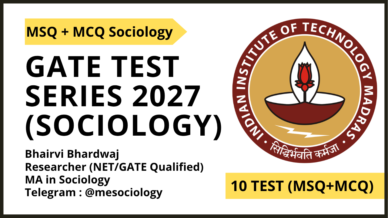 GATE Test Series (Sociology) 2026