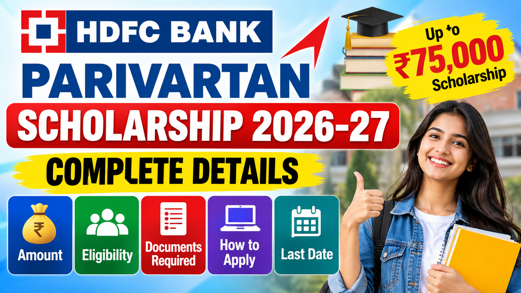 HDFC PAARIVARTHAN SCHOLARSHIP 2026-2027