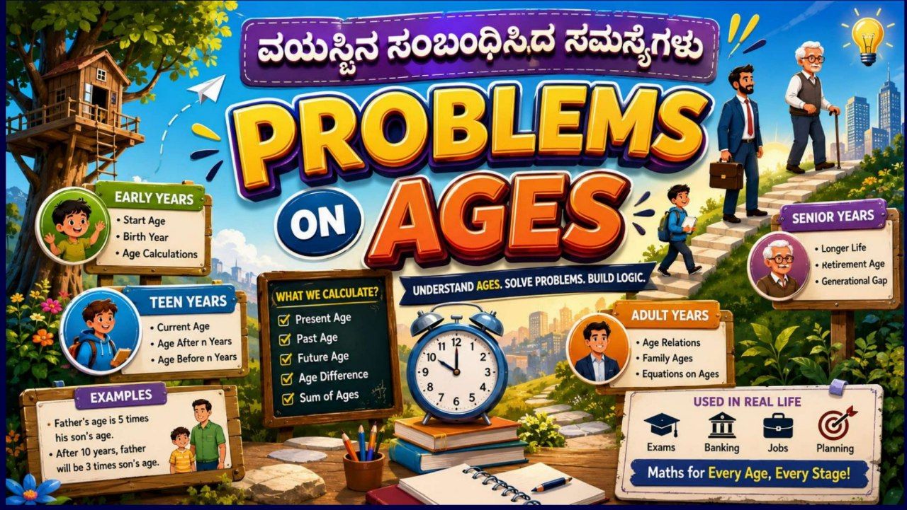 Problems on Ages - 3 : Oct 9 11am
