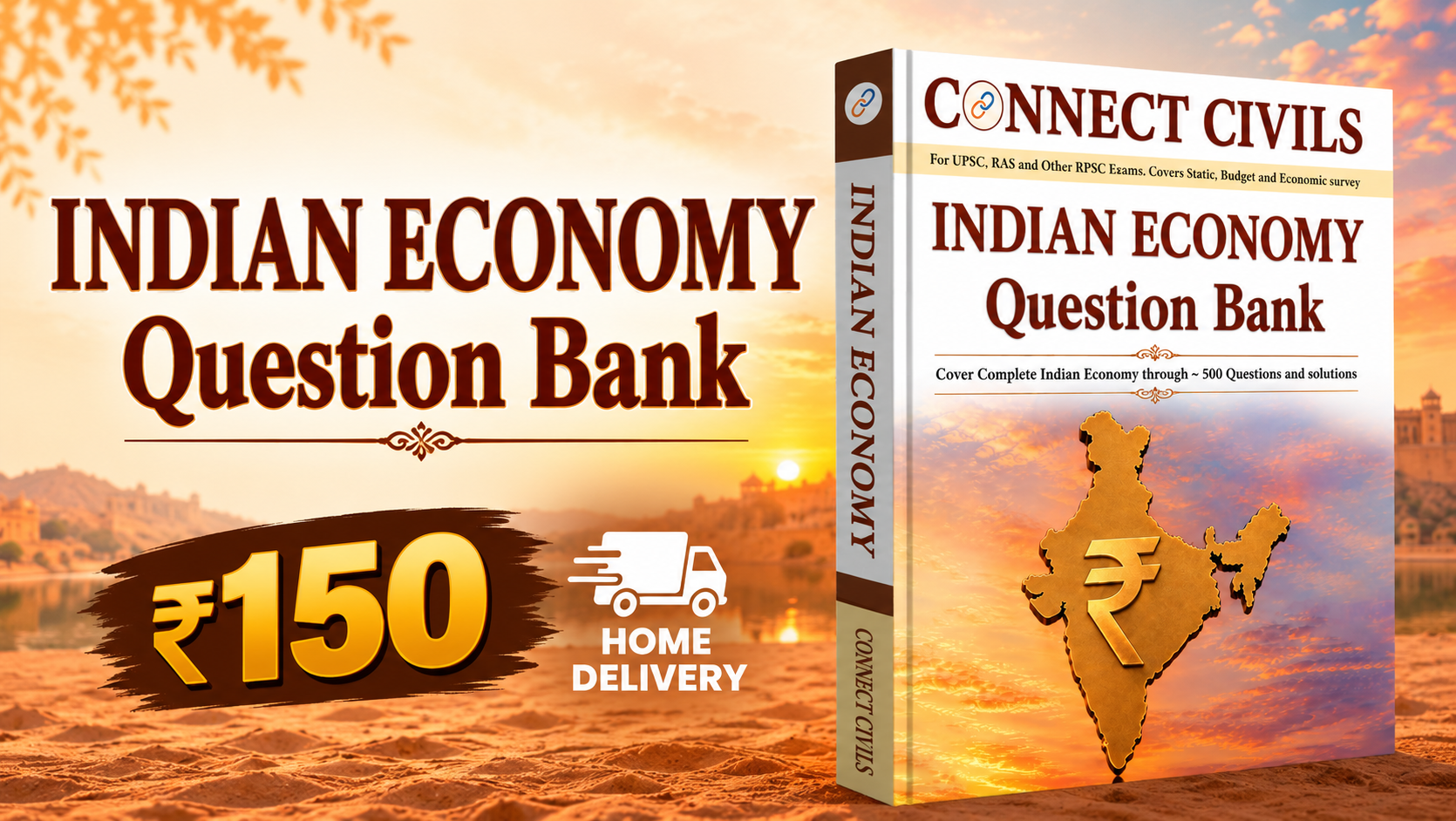 Indian Economy Question Bank 2026 (English Medium) Home Delivery