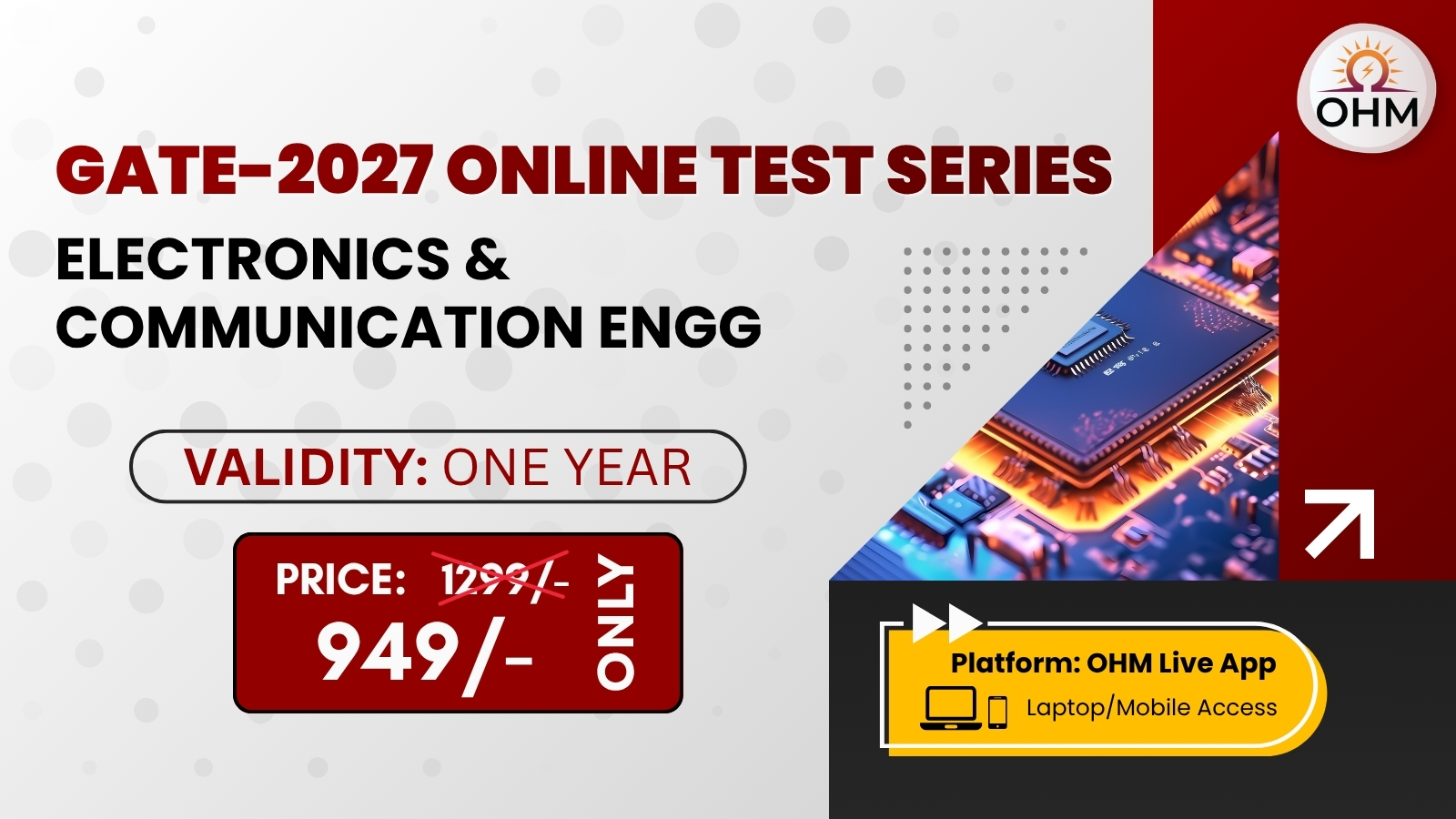 GATE-2027 Online Test series(EC) Not for Sale