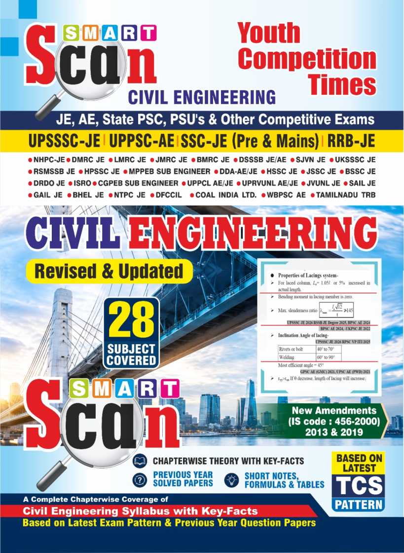 CIVIL ENGINEERING SMART SCAN 2026 Revised & Updated Edition | Youth Competition Times