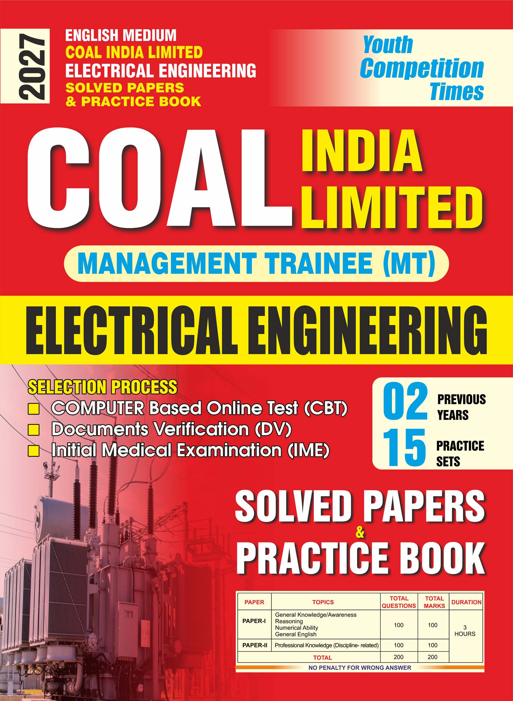 CIL MT Electrical Engineering Solved Papers & Practice Book | Youth Competition Times