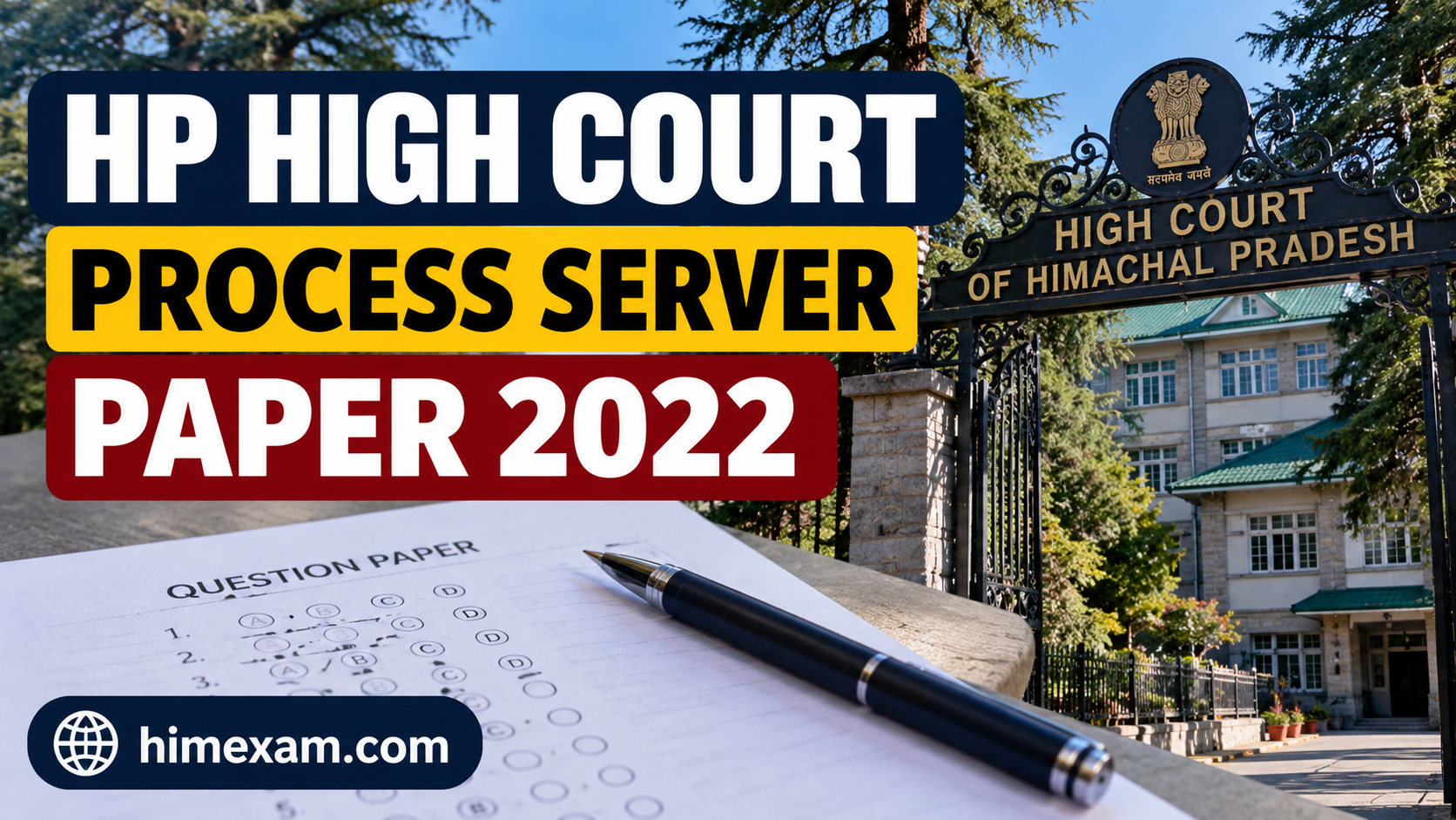 HP HIGH COURT PROCESS SERVER PAPER 2022
