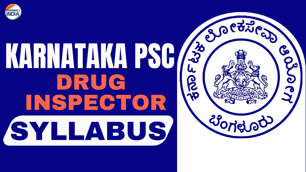 Karnataka Drug Inspector Syllabus
