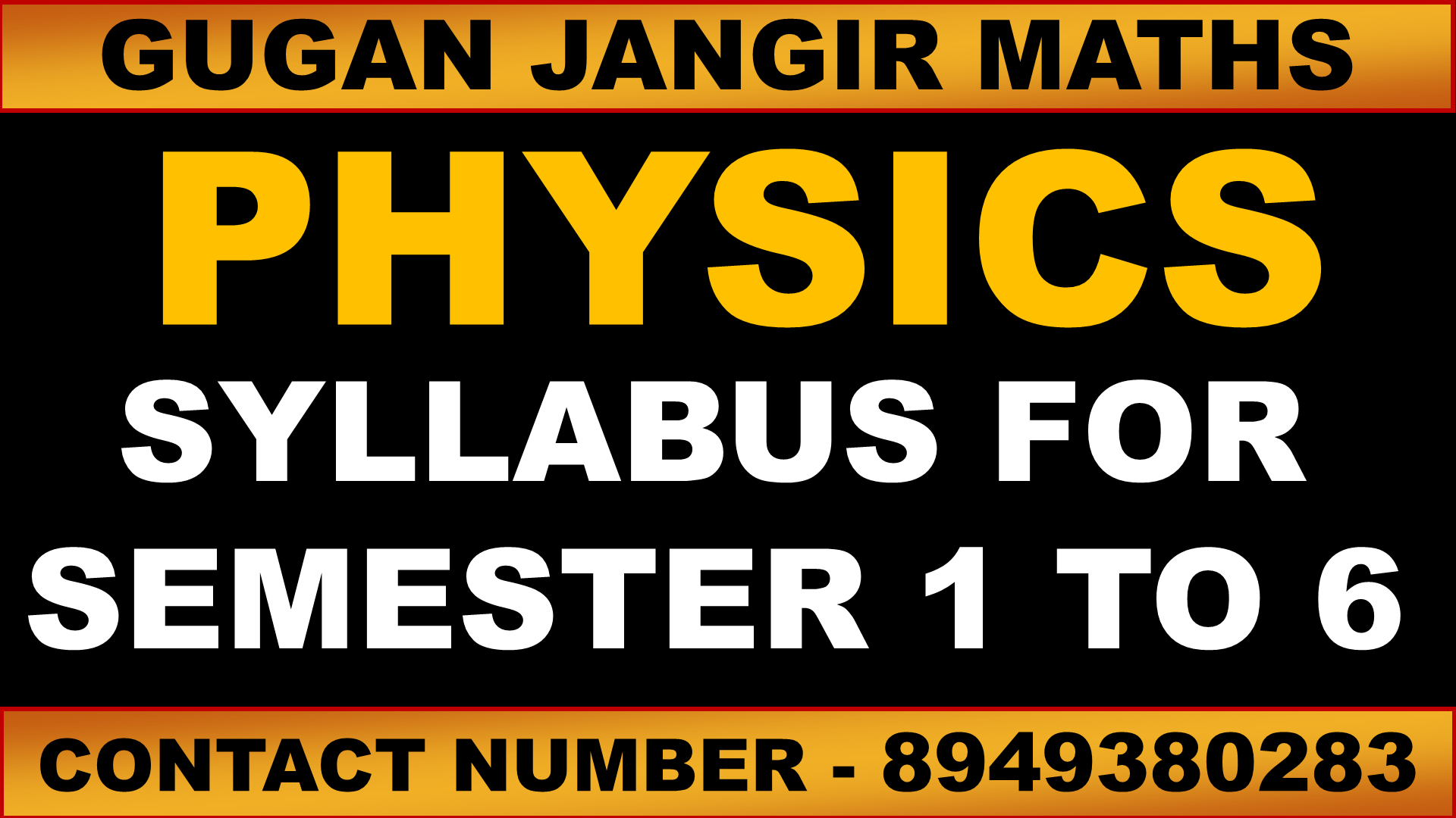 BSc PHYSICS SYLLABUS