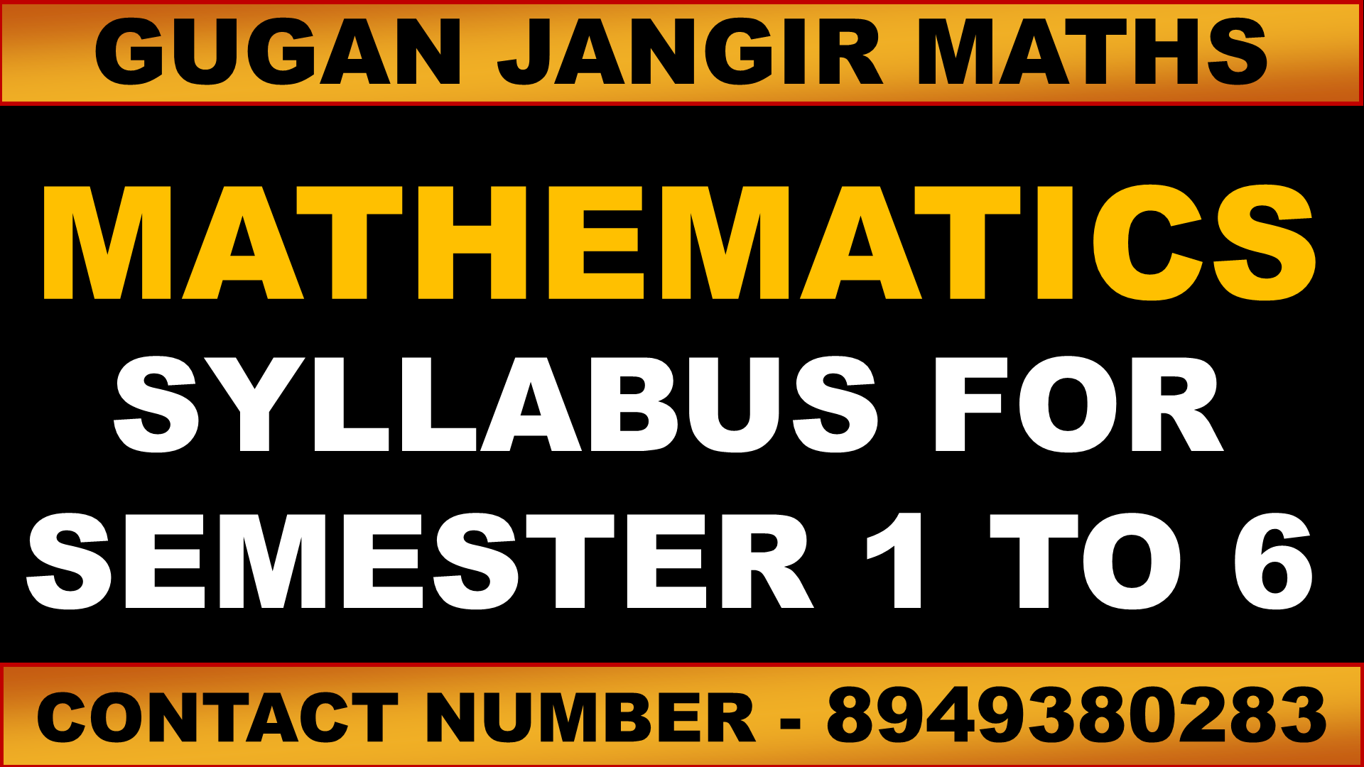 BSc MATHEMATICS SYLLABUS