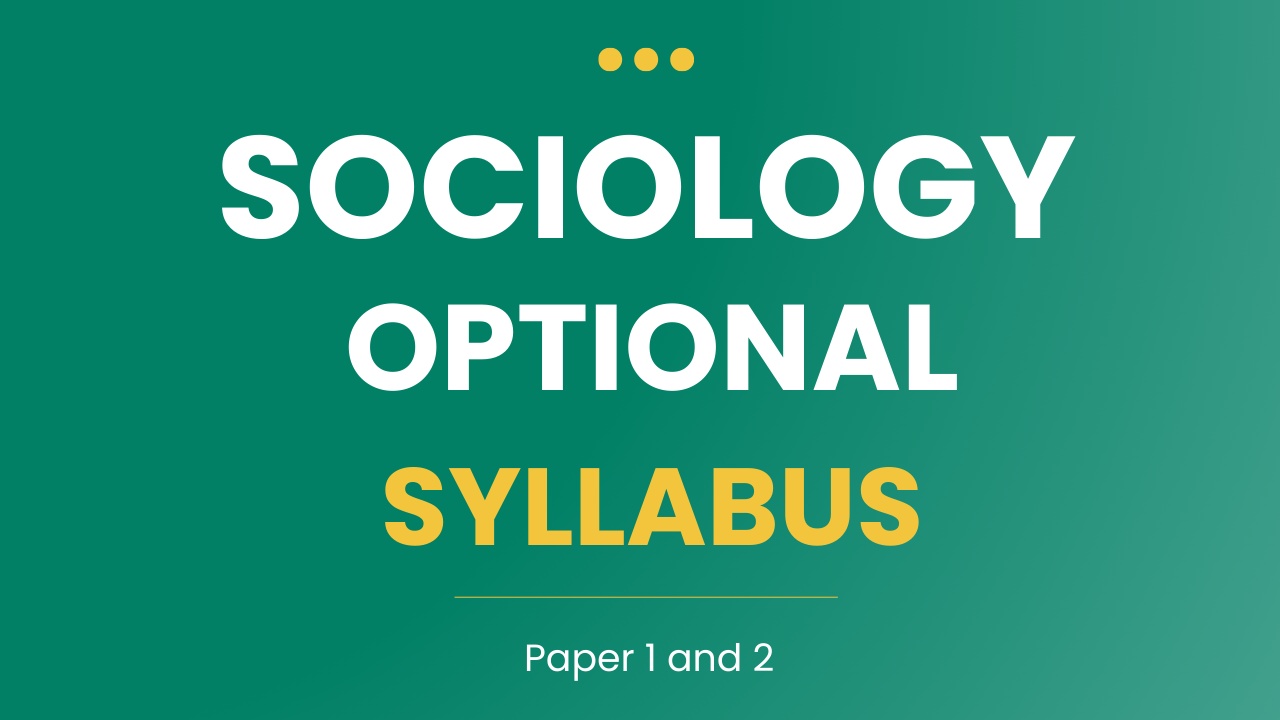 Sociology Optional Syllabus