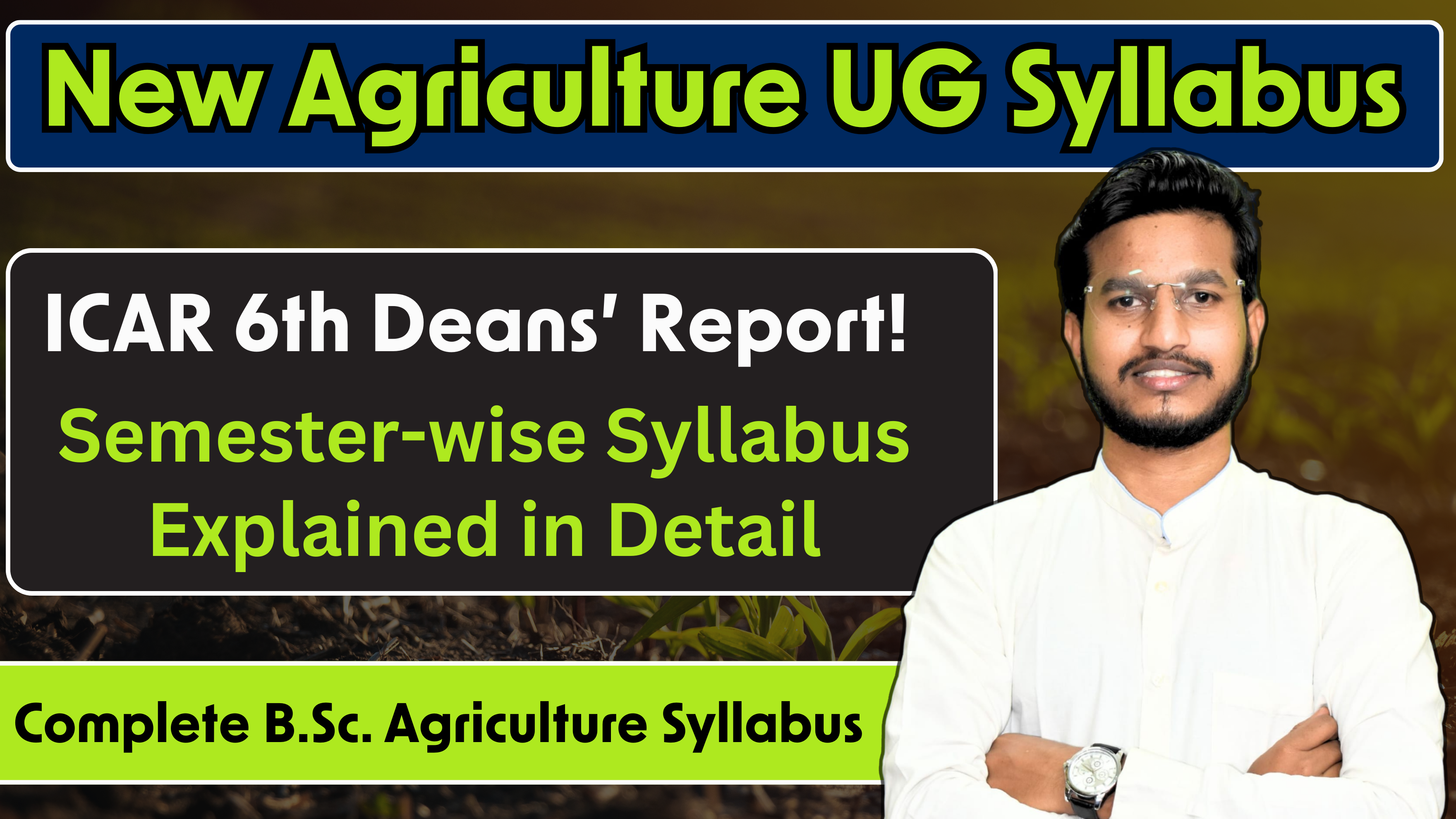 Bsc Ag Semester Syllabus