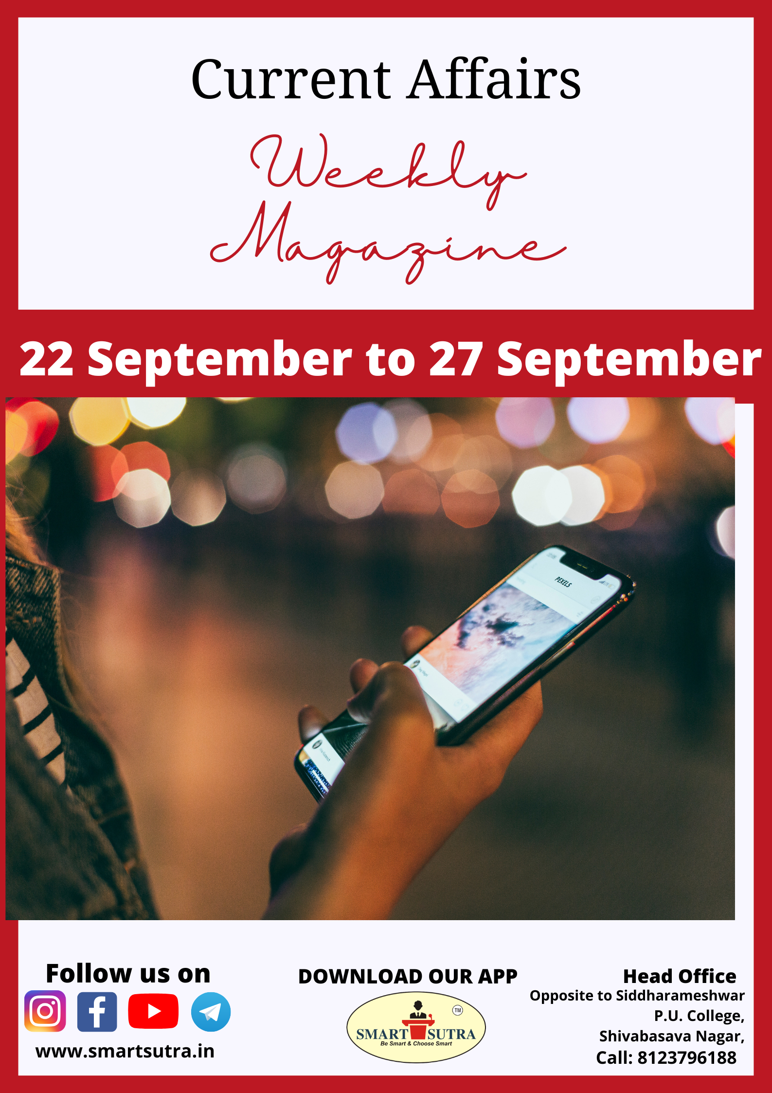22 September to 27 September (Weekly Magazine Current Affairs)