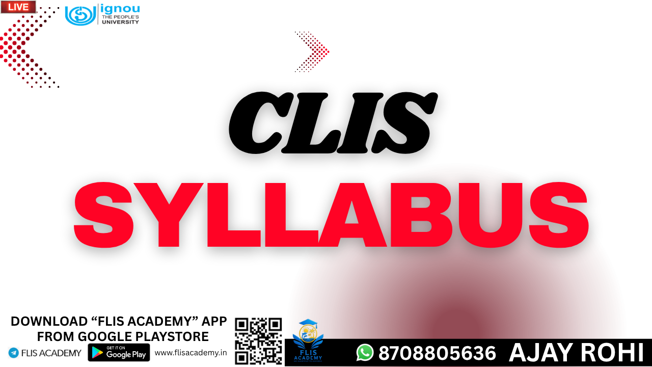 CLIS SYLLABUS