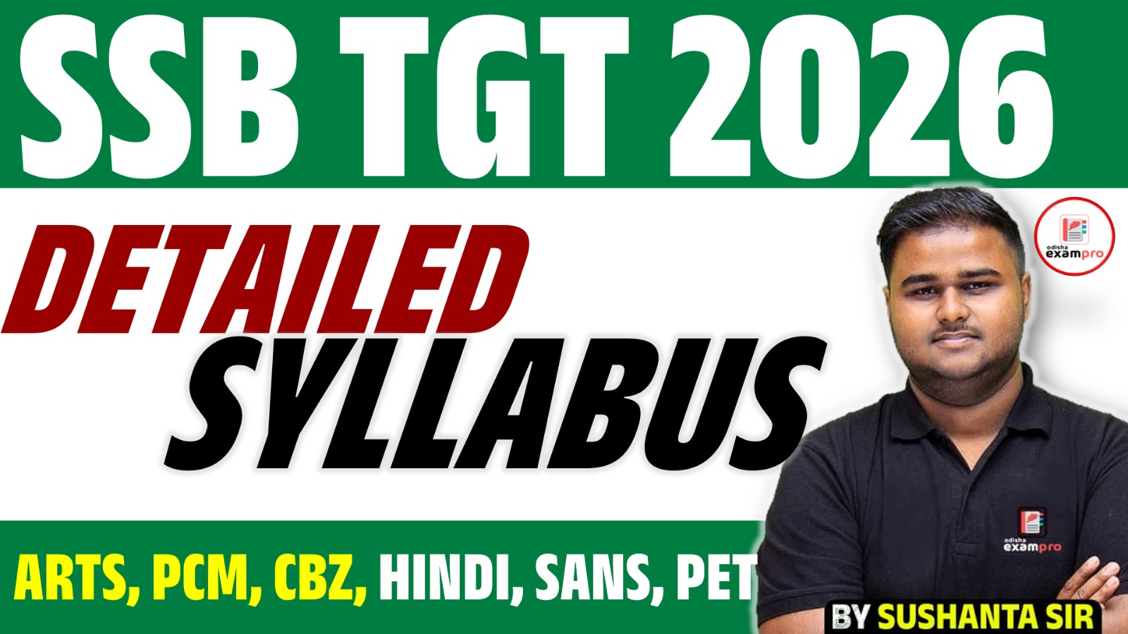 SSB TGT EXPECTED SYLLABUS