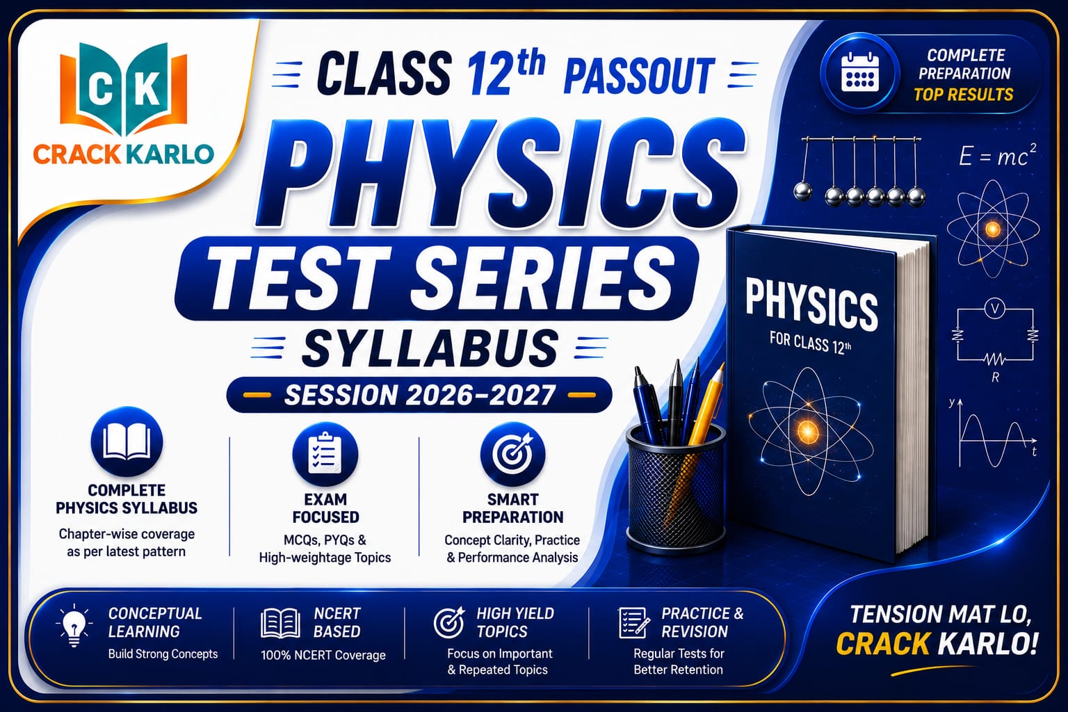 CLASS-12th Passout S45 Physics Time Table