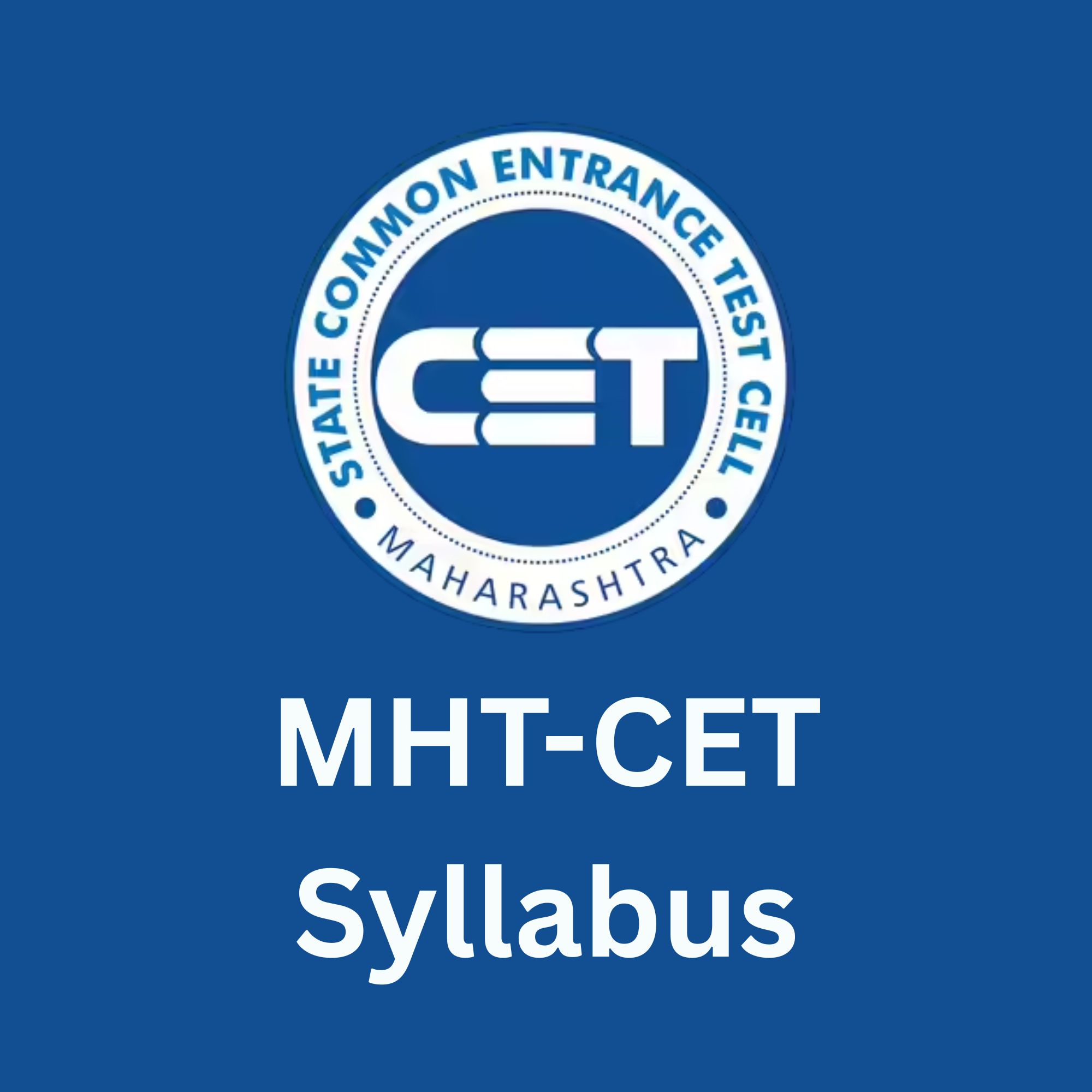 MHT CET Syllabus