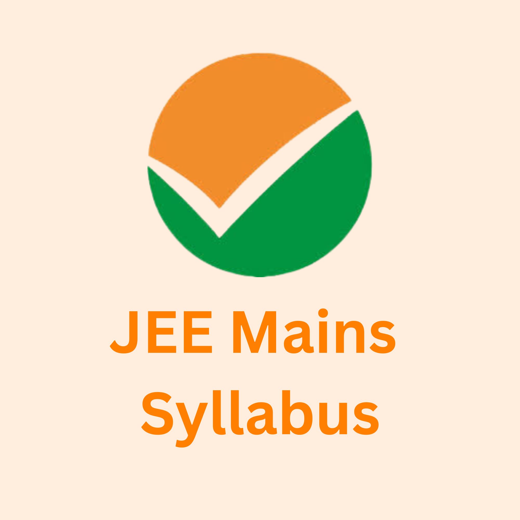 JEE (Mains) Syllabus