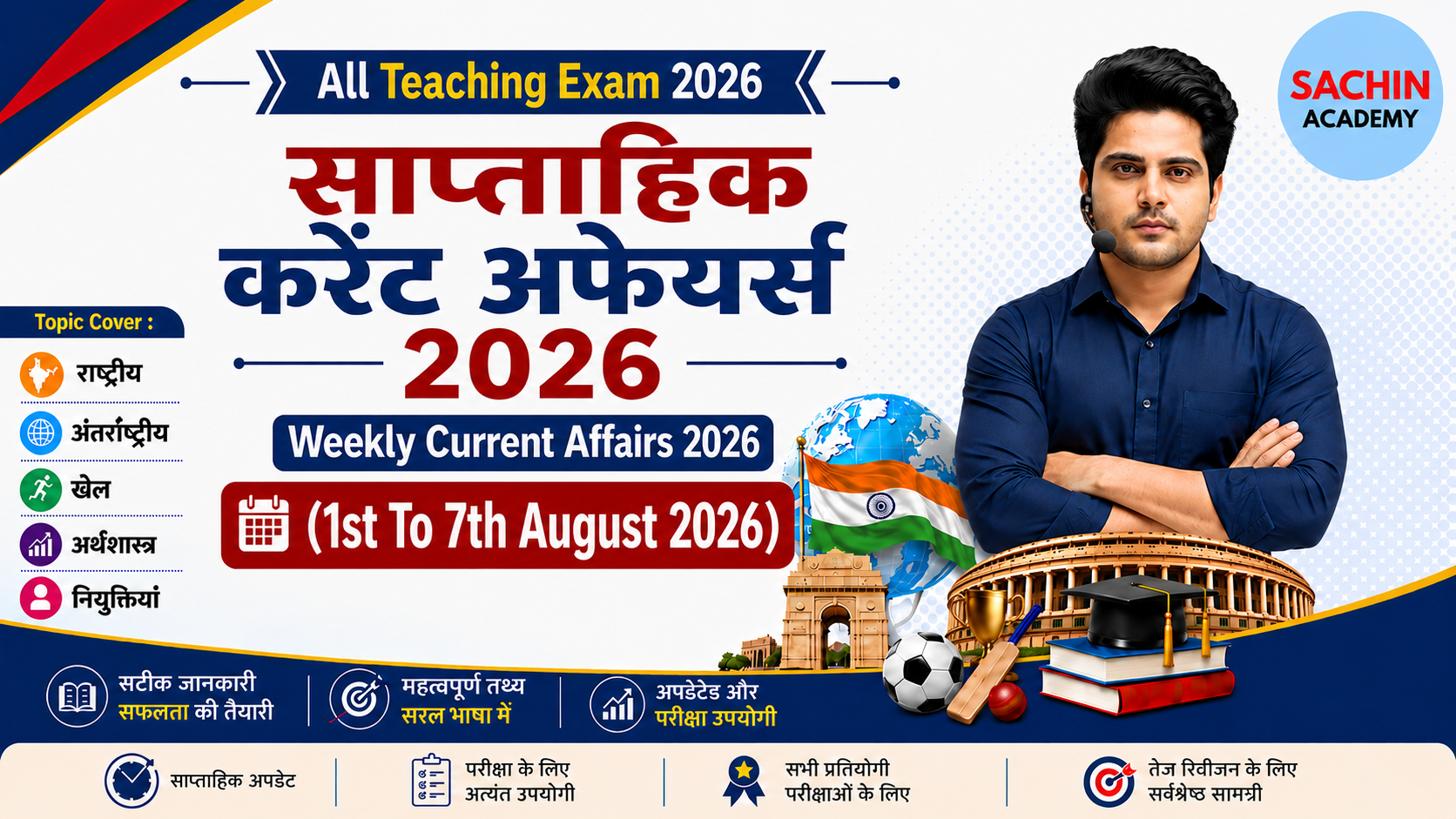 1st To 7th August Current Affairs 2026