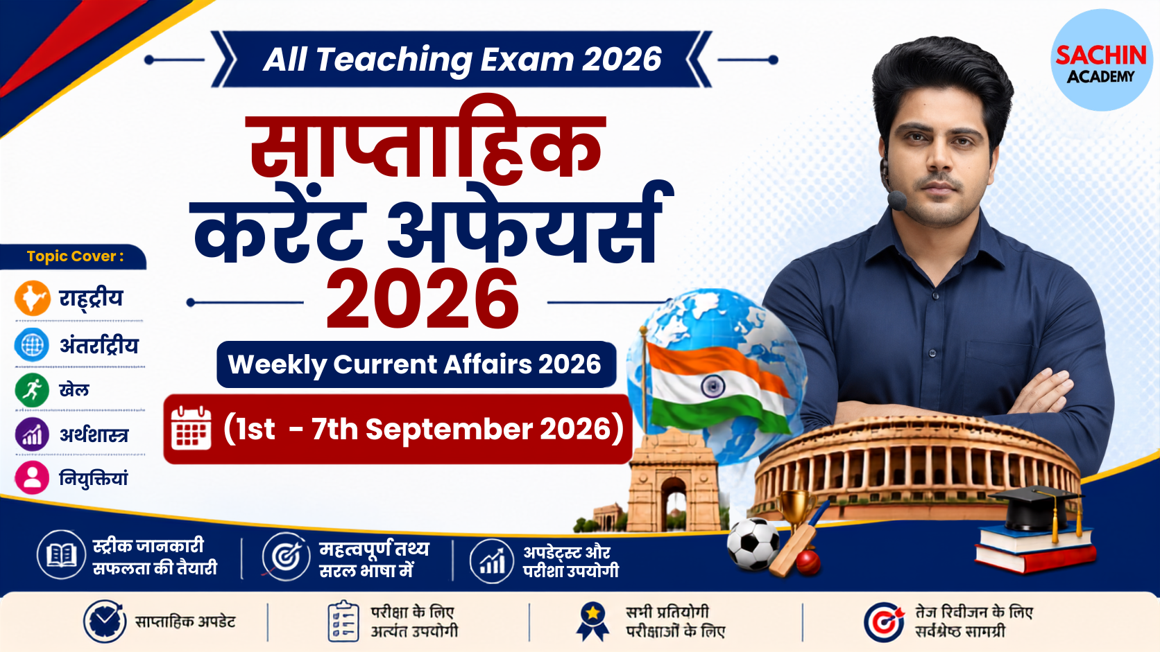 1st to 7th September Current Affairs